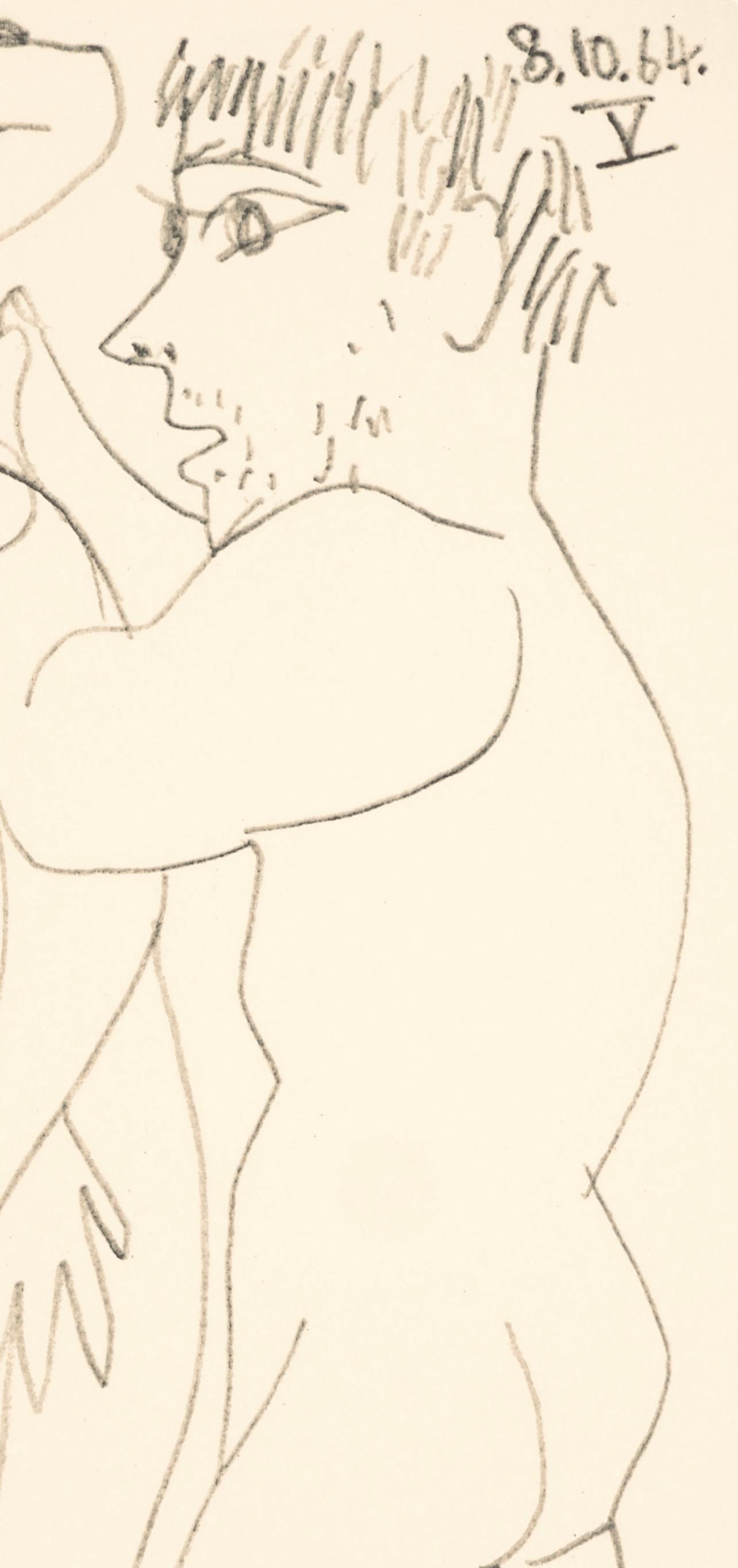 Picasso, Composition (Cramer 148), Le Goût du Bonheur (after) - Cubist Print by Pablo Picasso