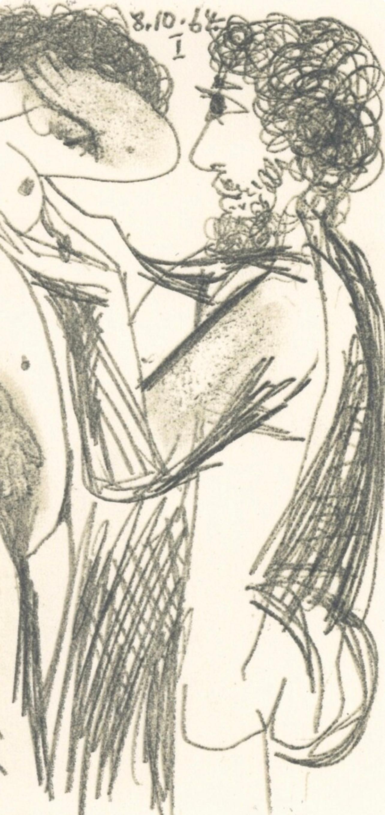 Picasso, Composition (Cramer 148), Le Goût du Bonheur (after) - Cubist Print by Pablo Picasso