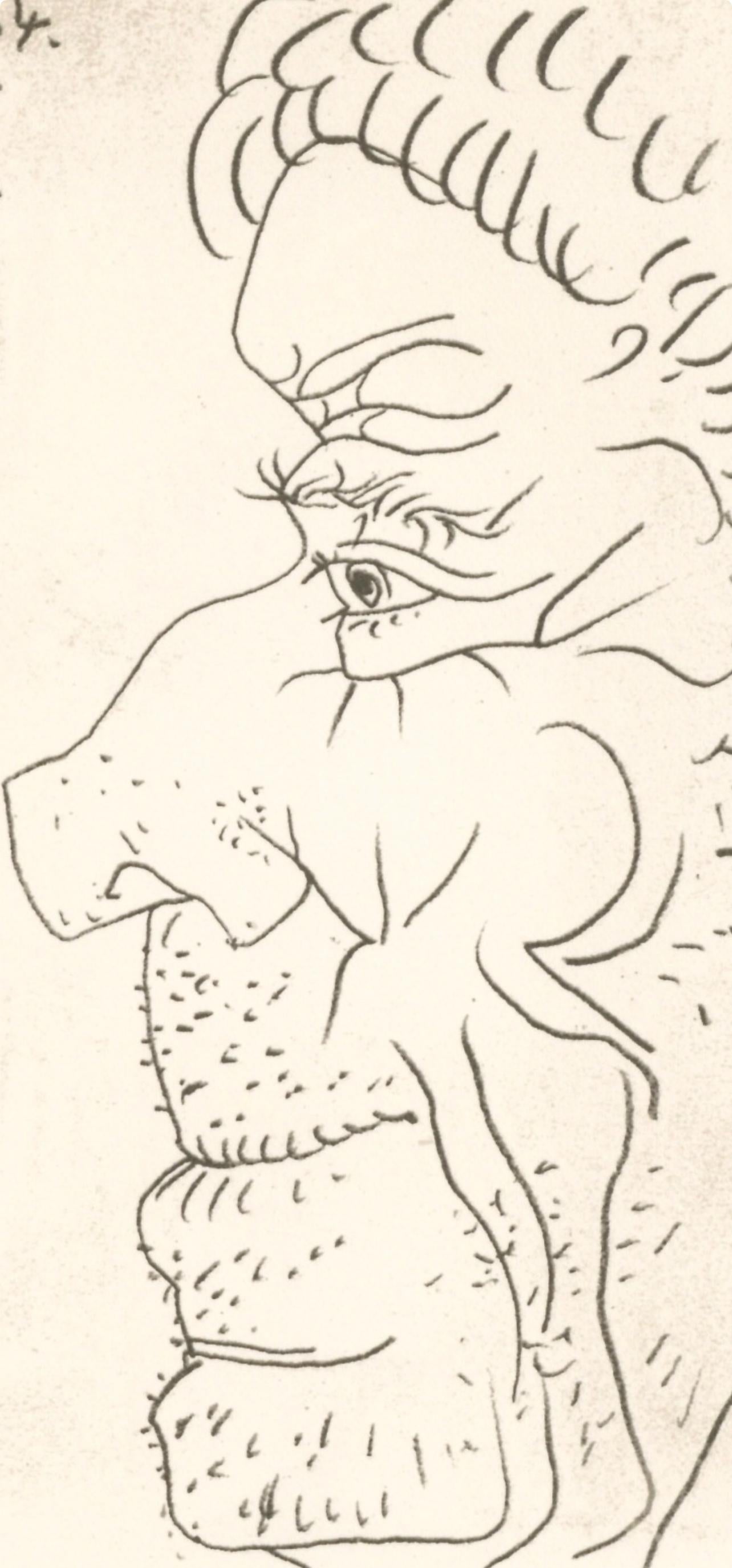 Picasso, Composition (Cramer 148), Le Goût du Bonheur (d'après) - Cubisme Print par Pablo Picasso