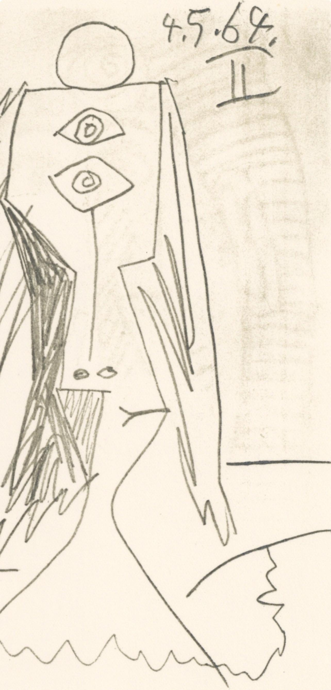Picasso, Composition (Cramer 148), Le Goût du Bonheur (after) - Cubist Print by Pablo Picasso