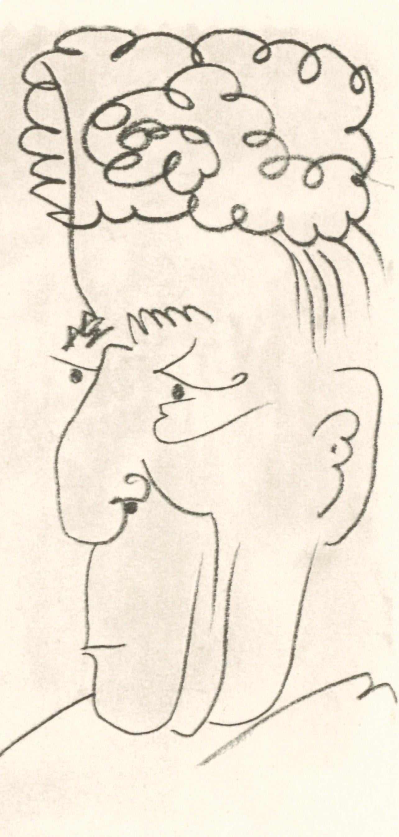 Picasso, Composition (Cramer 148), Le Goût du Bonheur (d'après) - Cubisme Print par Pablo Picasso
