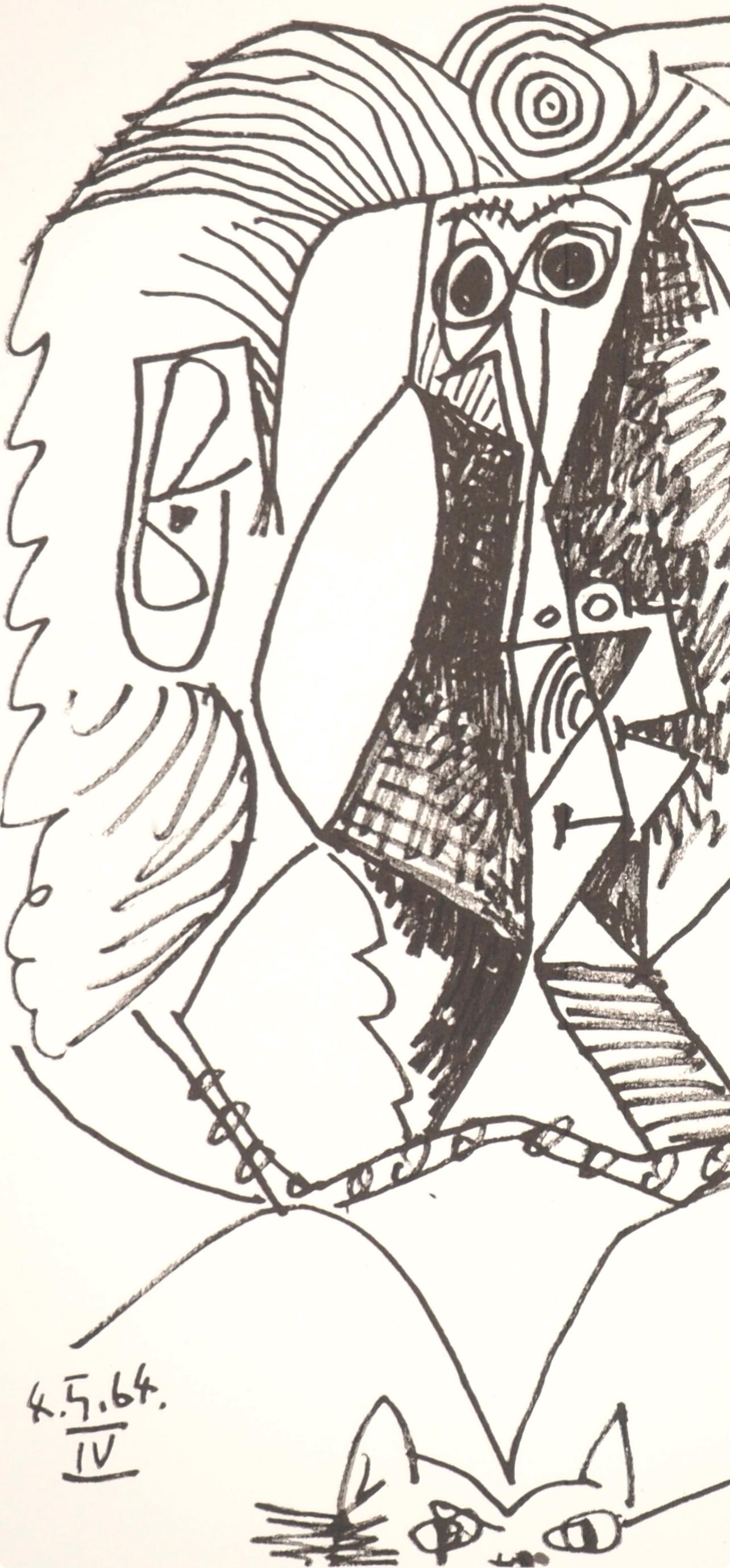 Picasso, Komposition (Cramer 148), Le Goût du Bonheur (nach) (Kubismus), Print, von Pablo Picasso