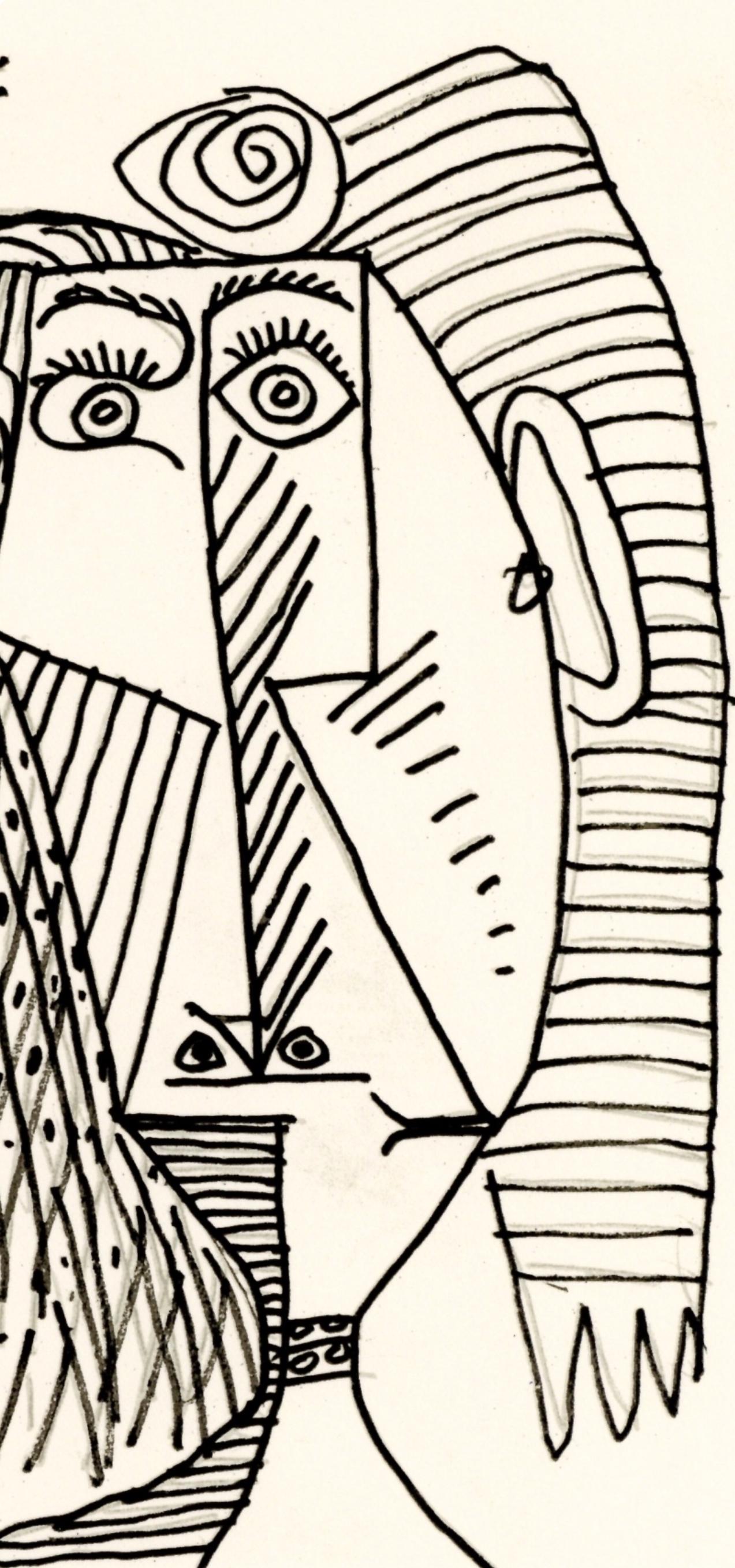 Picasso, Composition (Cramer 148), Le Goût du Bonheur (after) - Cubist Print by Pablo Picasso