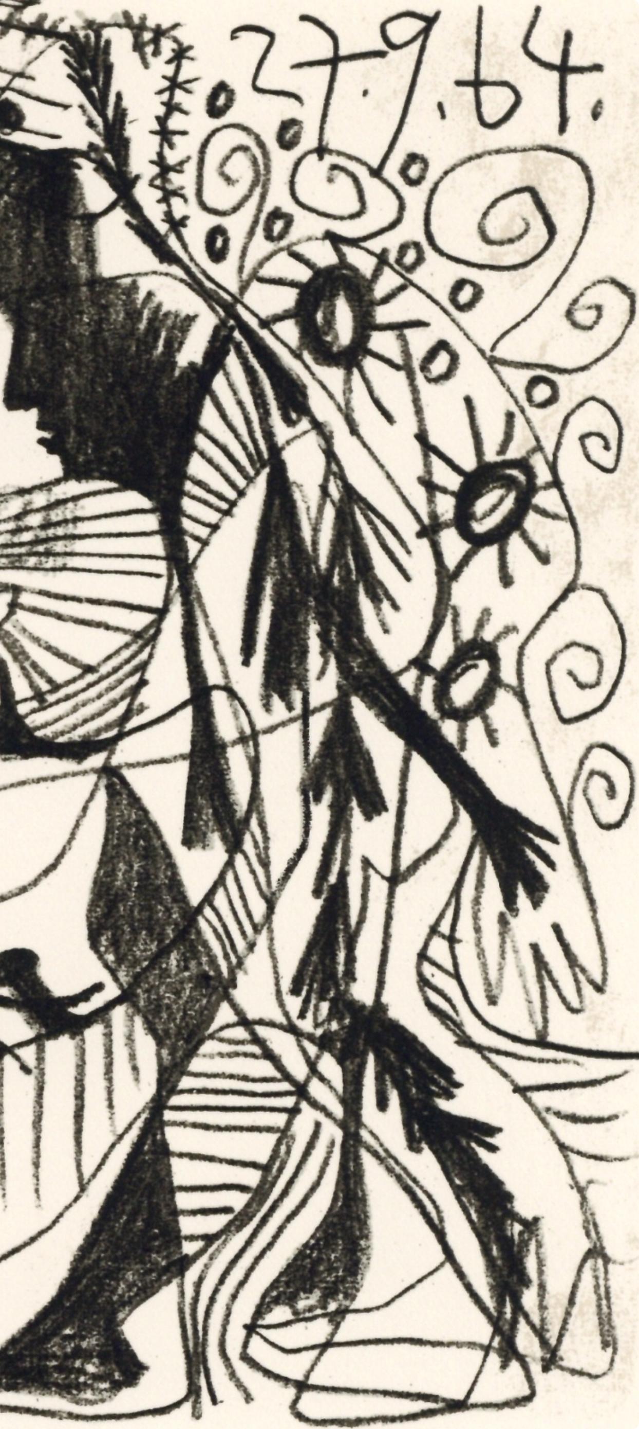 Picasso, Composition (Cramer 148), Le Goût du Bonheur (after) - Cubist Print by Pablo Picasso