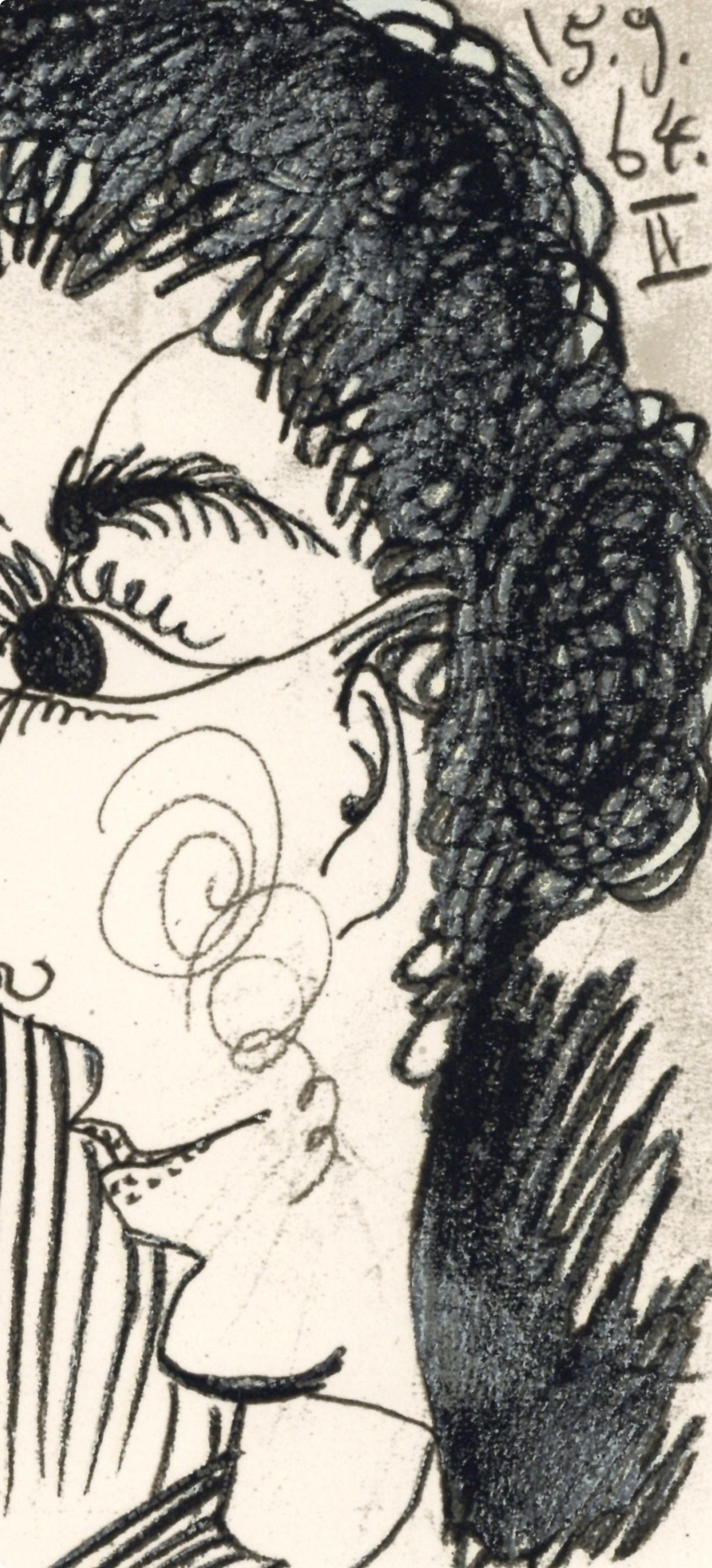 Picasso, Composition (Cramer 148), Le Goût du Bonheur (after) - Cubist Print by Pablo Picasso