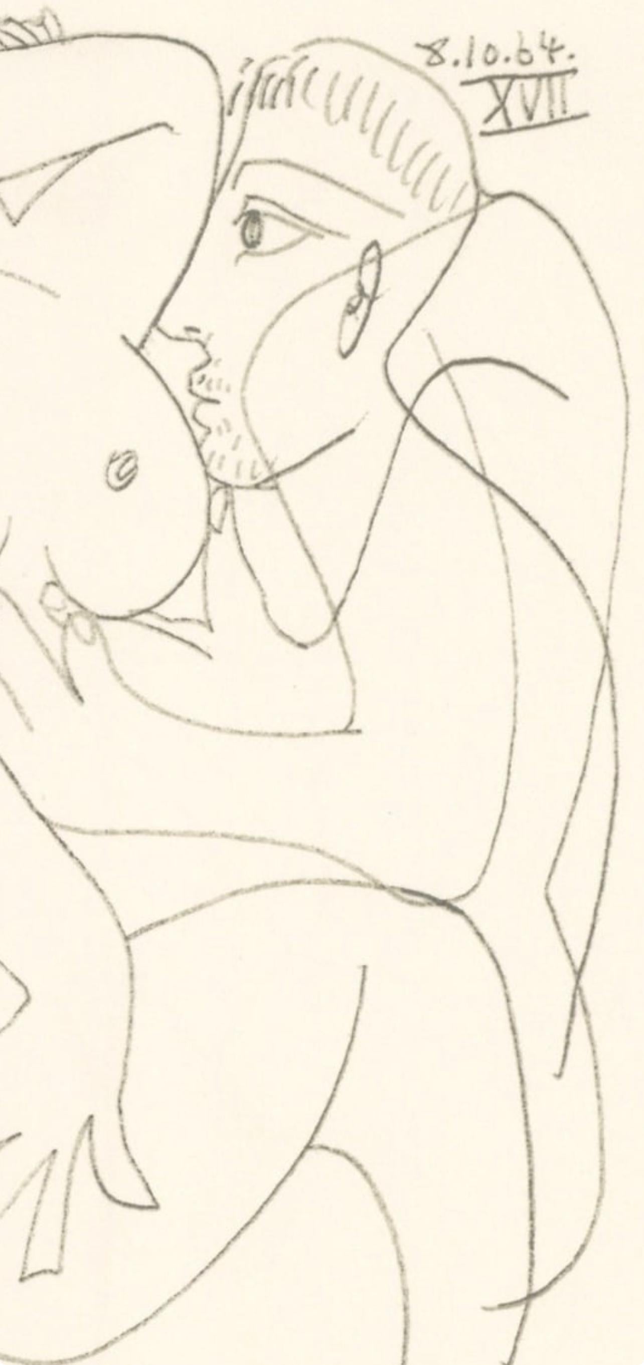 Picasso, Komposition (Cramer 148), Le Goût du Bonheur (nach) (Kubismus), Print, von Pablo Picasso