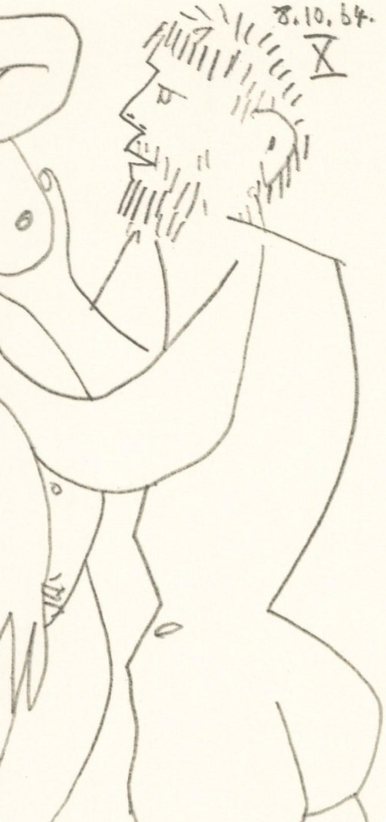 Picasso, Composition (Cramer 148), Le Goût du Bonheur (after) - Cubist Print by Pablo Picasso