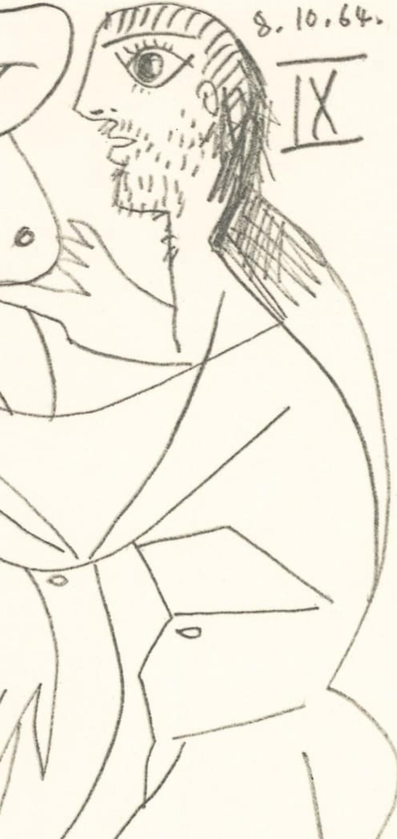 Picasso, Composition (Cramer 148), Le Goût du Bonheur (after) - Cubist Print by Pablo Picasso
