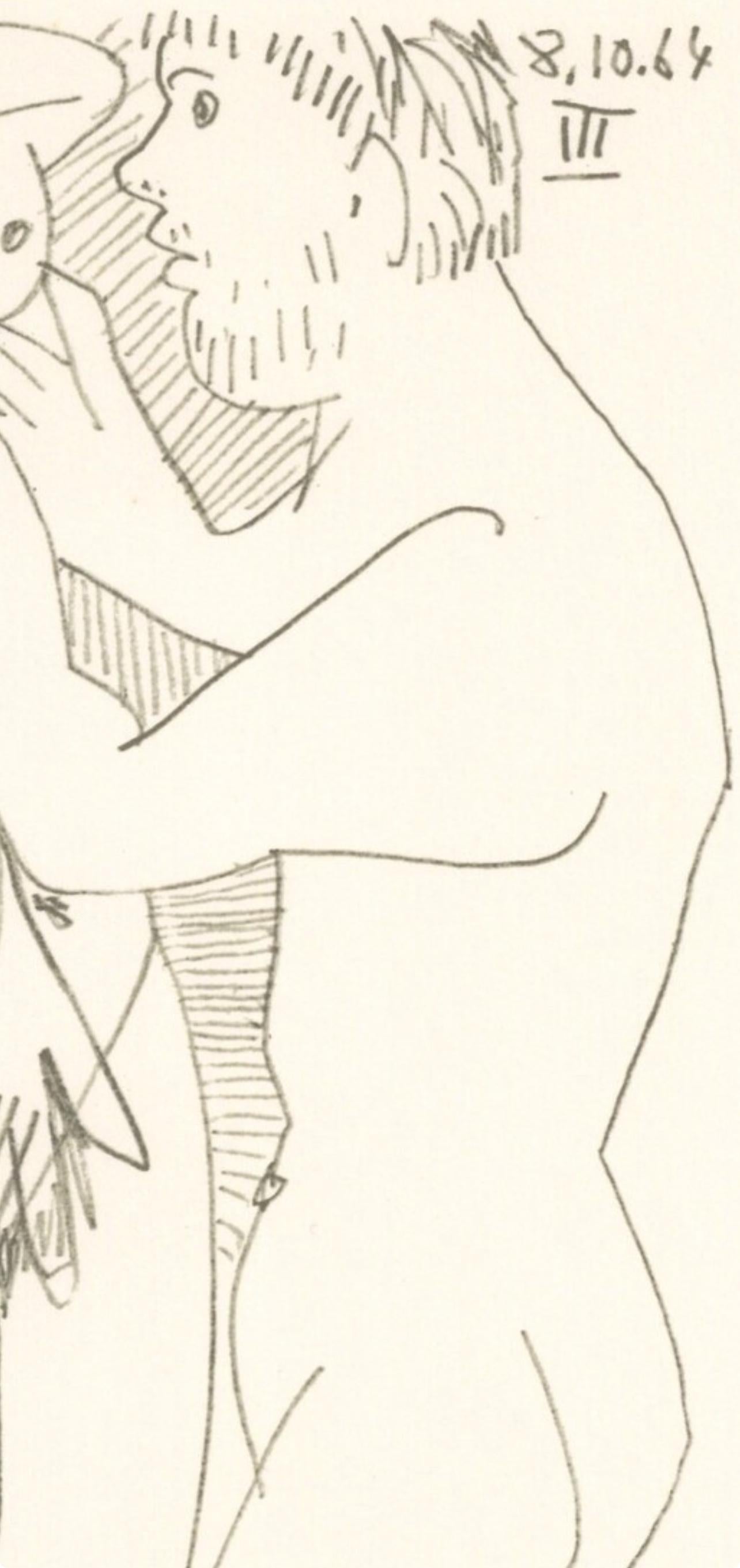 Picasso, Komposition (Cramer 148), Le Goût du Bonheur (nach) (Kubismus), Print, von Pablo Picasso