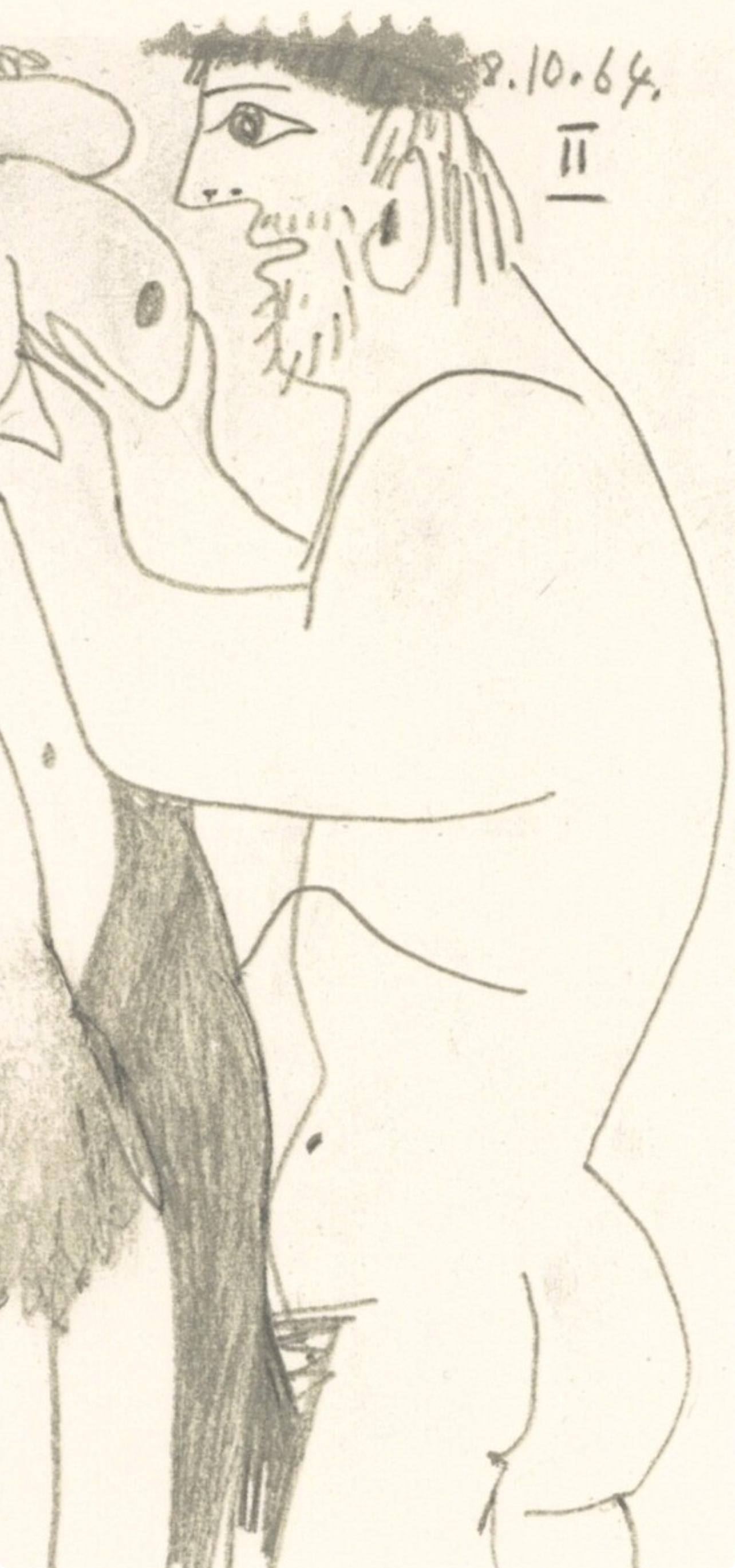 Picasso, Komposition (Cramer 148), Le Goût du Bonheur (nach) (Kubismus), Print, von Pablo Picasso