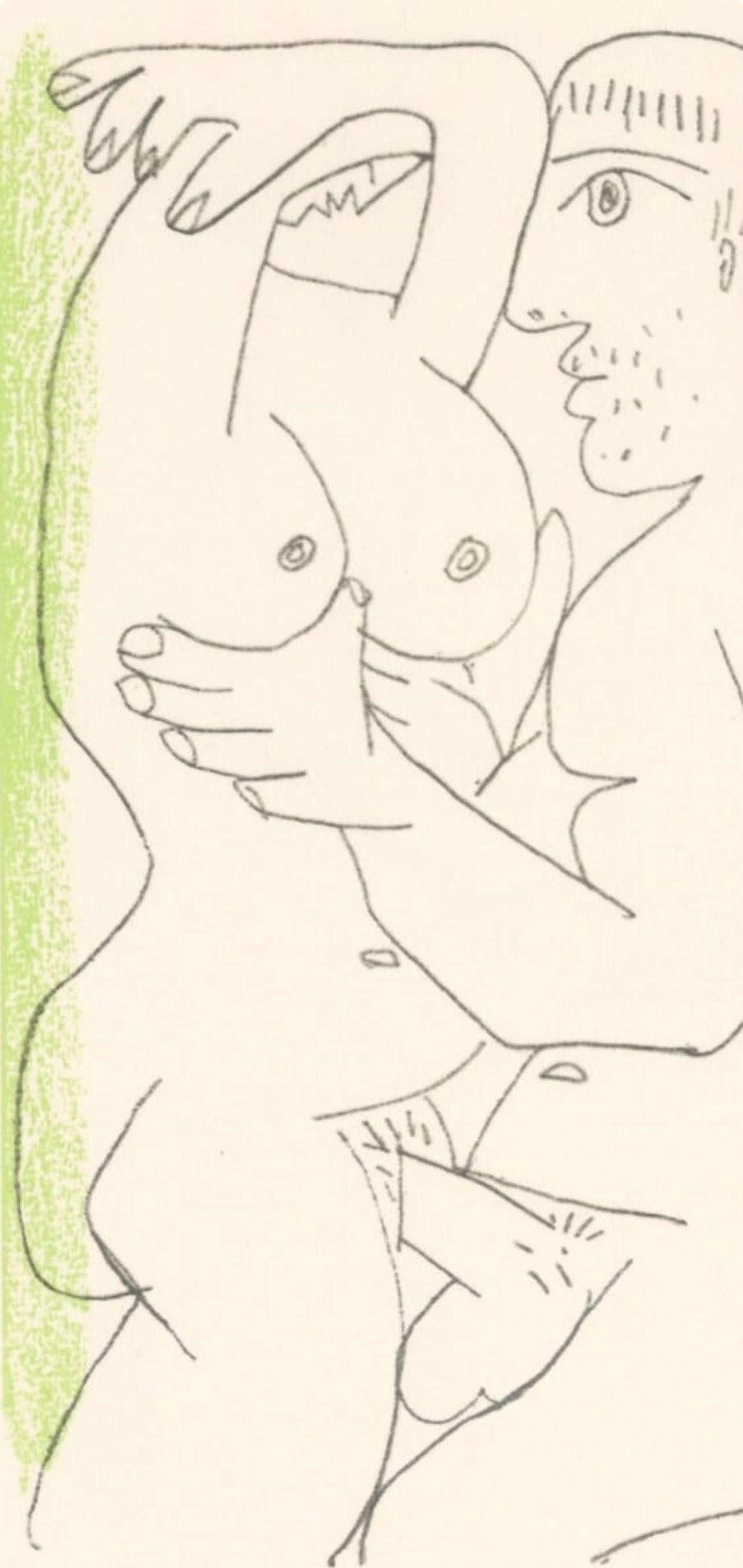 Picasso, Composizione (Cramer 148), Le Goût du Bonheur (dopo) - Print Cubismo di Pablo Picasso