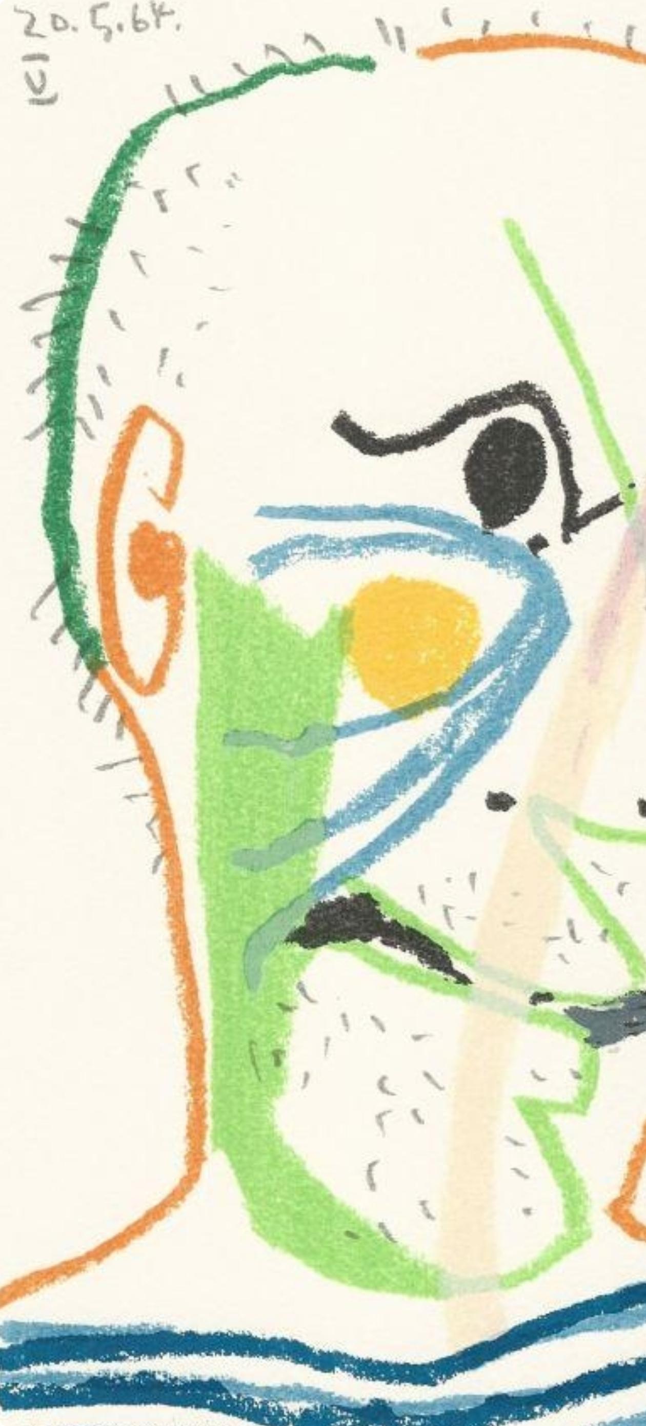Picasso, Composition (Cramer 148), Le Goût du Bonheur (after) - Cubist Print by Pablo Picasso
