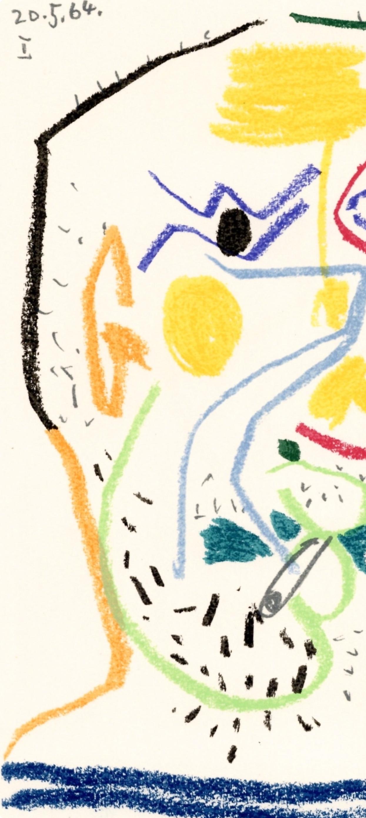 Picasso, Composition (Cramer 148), Le Goût du Bonheur (d'après) - Cubisme Print par Pablo Picasso