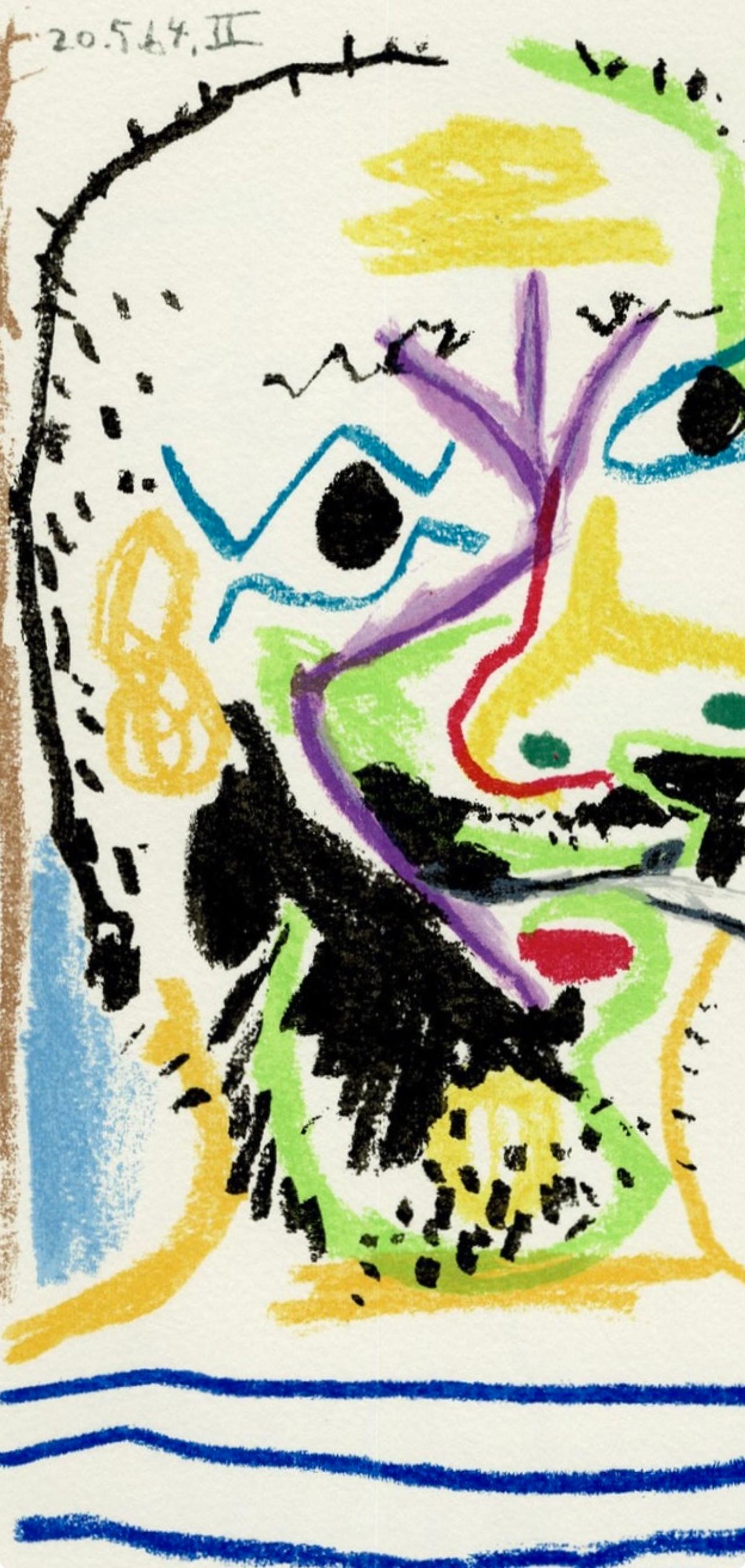 Picasso, Komposition (Cramer 148), Le Goût du Bonheur (nach) (Kubismus), Print, von Pablo Picasso