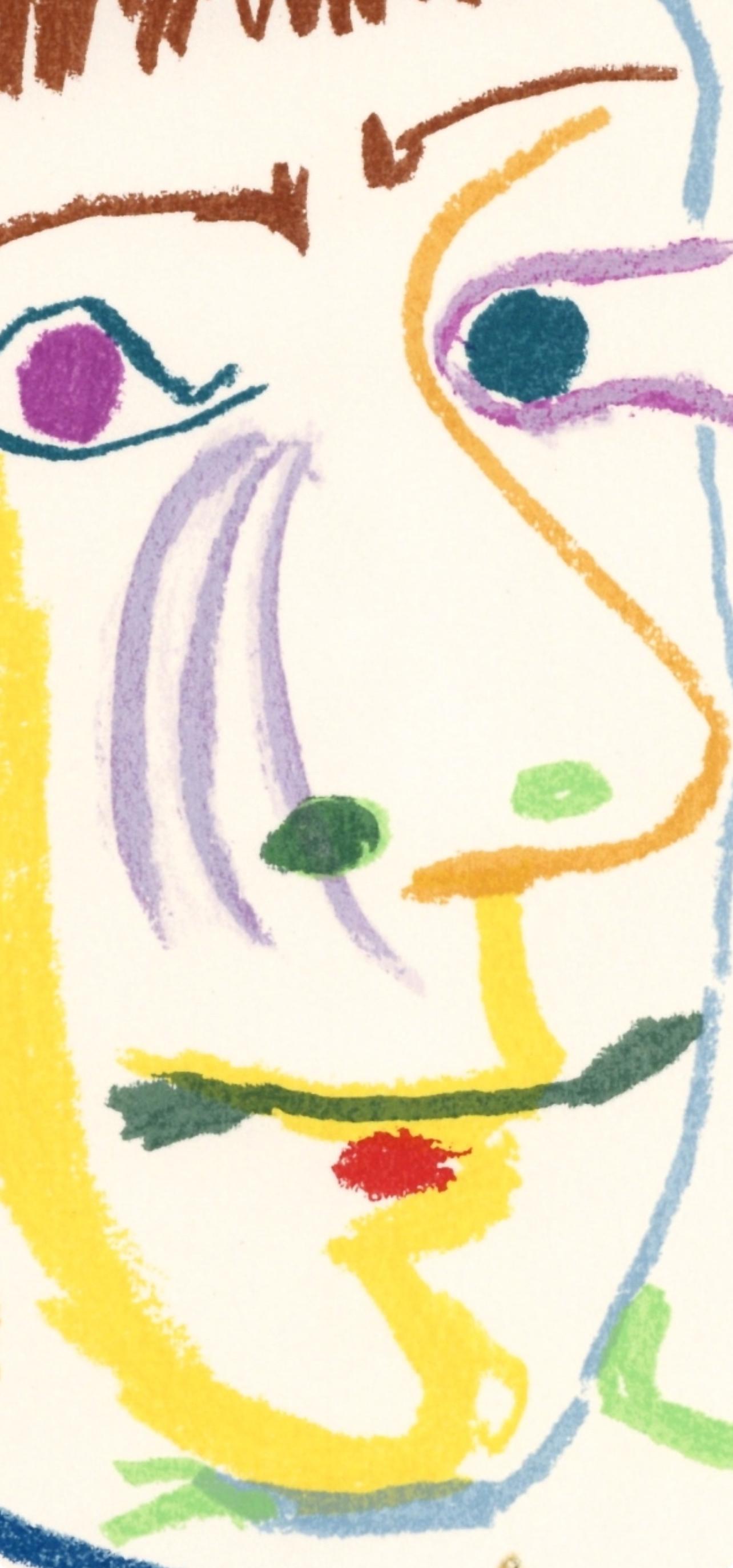 Picasso, Composition (Cramer 148), Le Goût du Bonheur (d'après) - Cubisme Print par Pablo Picasso