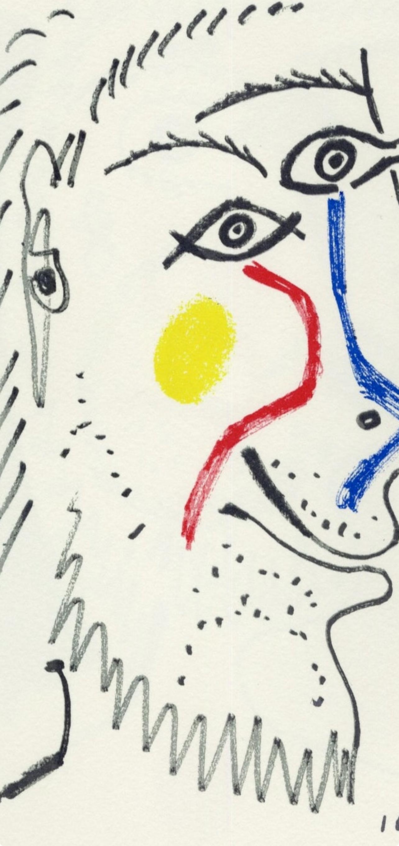 Picasso, Composition (Cramer 148), Le Goût du Bonheur (d'après) - Cubisme Print par Pablo Picasso