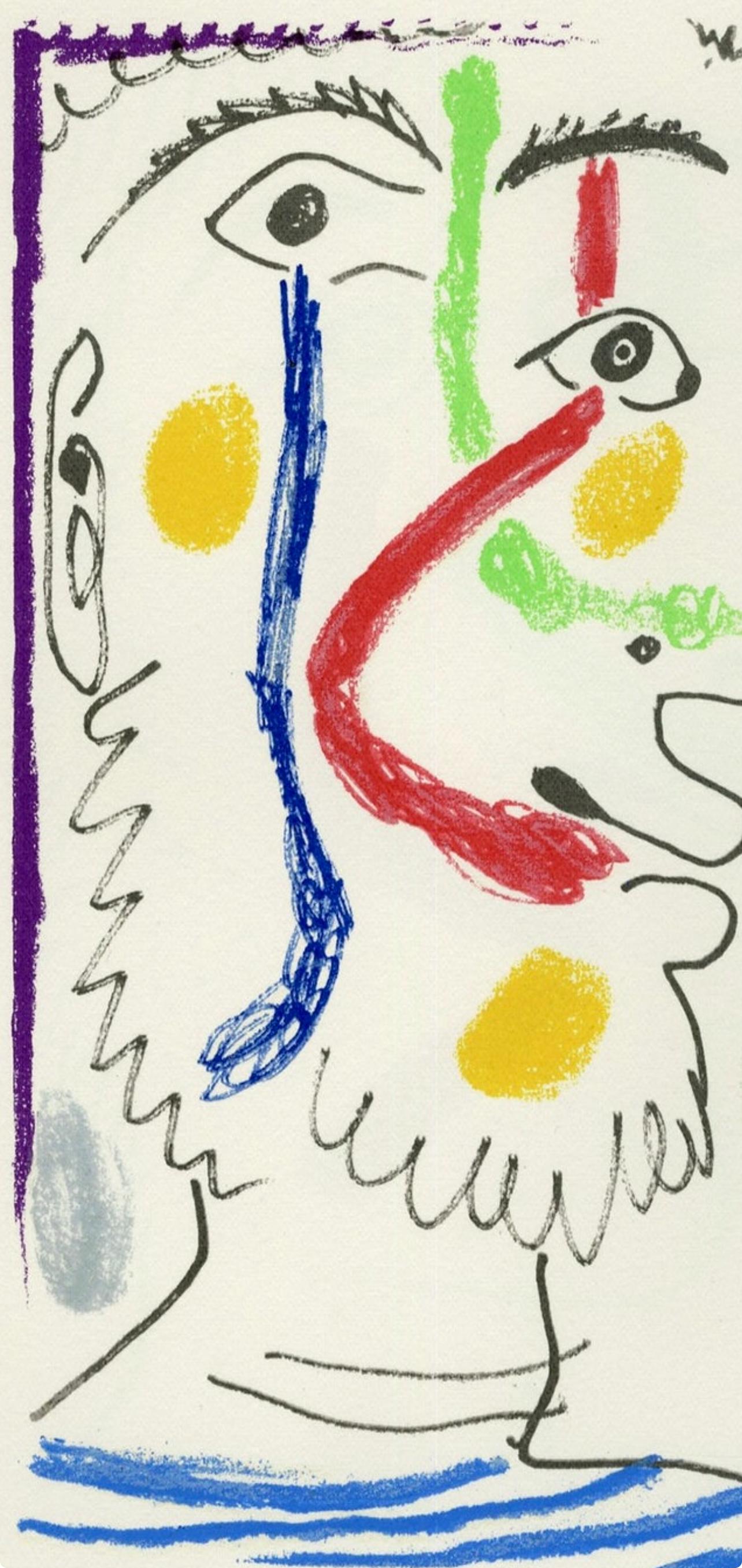 Picasso, Komposition (Cramer 148), Le Goût du Bonheur (nach) (Kubismus), Print, von Pablo Picasso