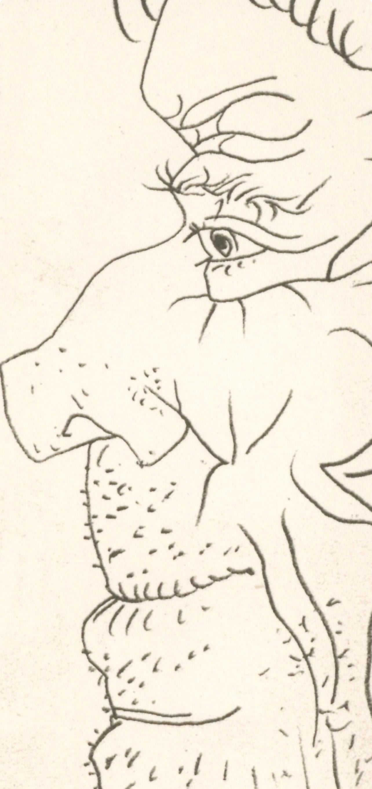 Picasso, Komposition (Cramer 148), Le Goût du Bonheur (nach) (Weiß), Figurative Print, von Pablo Picasso