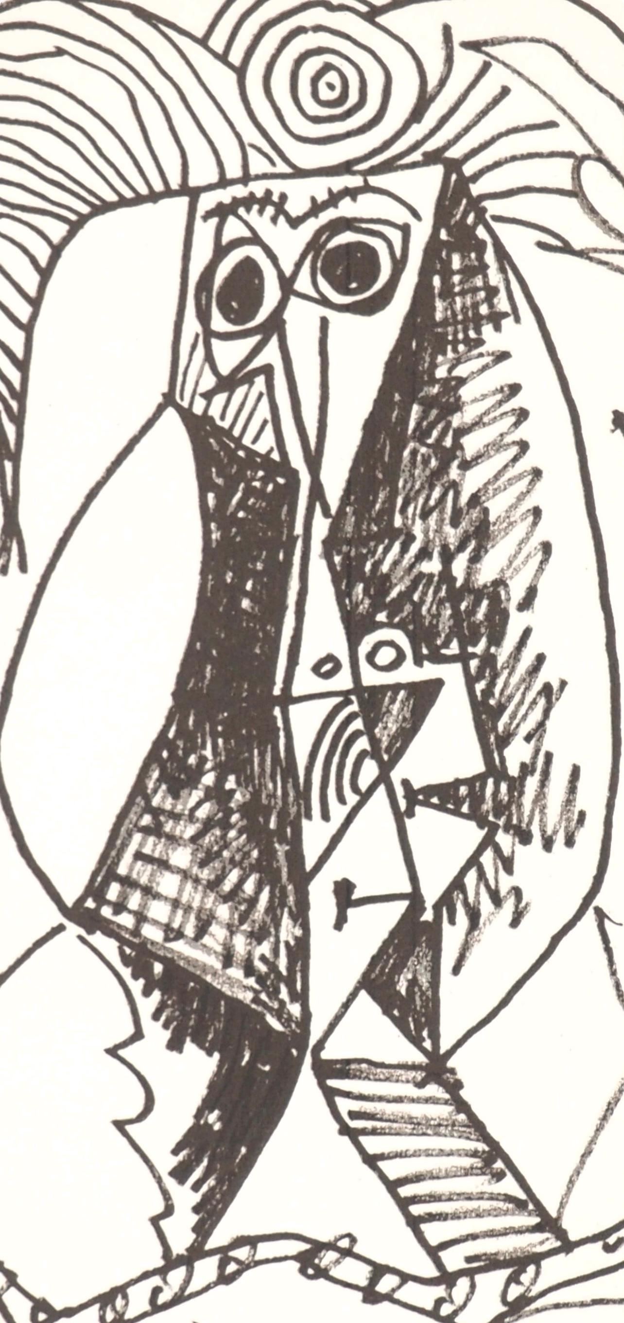 Picasso, Komposition (Cramer 148), Le Goût du Bonheur (nach) (Weiß), Figurative Print, von Pablo Picasso