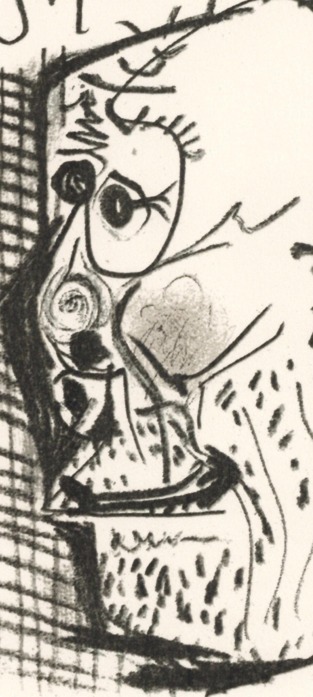 Picasso, Composition (Cramer 148), Le Goût du Bonheur (after) - Beige Figurative Print by Pablo Picasso