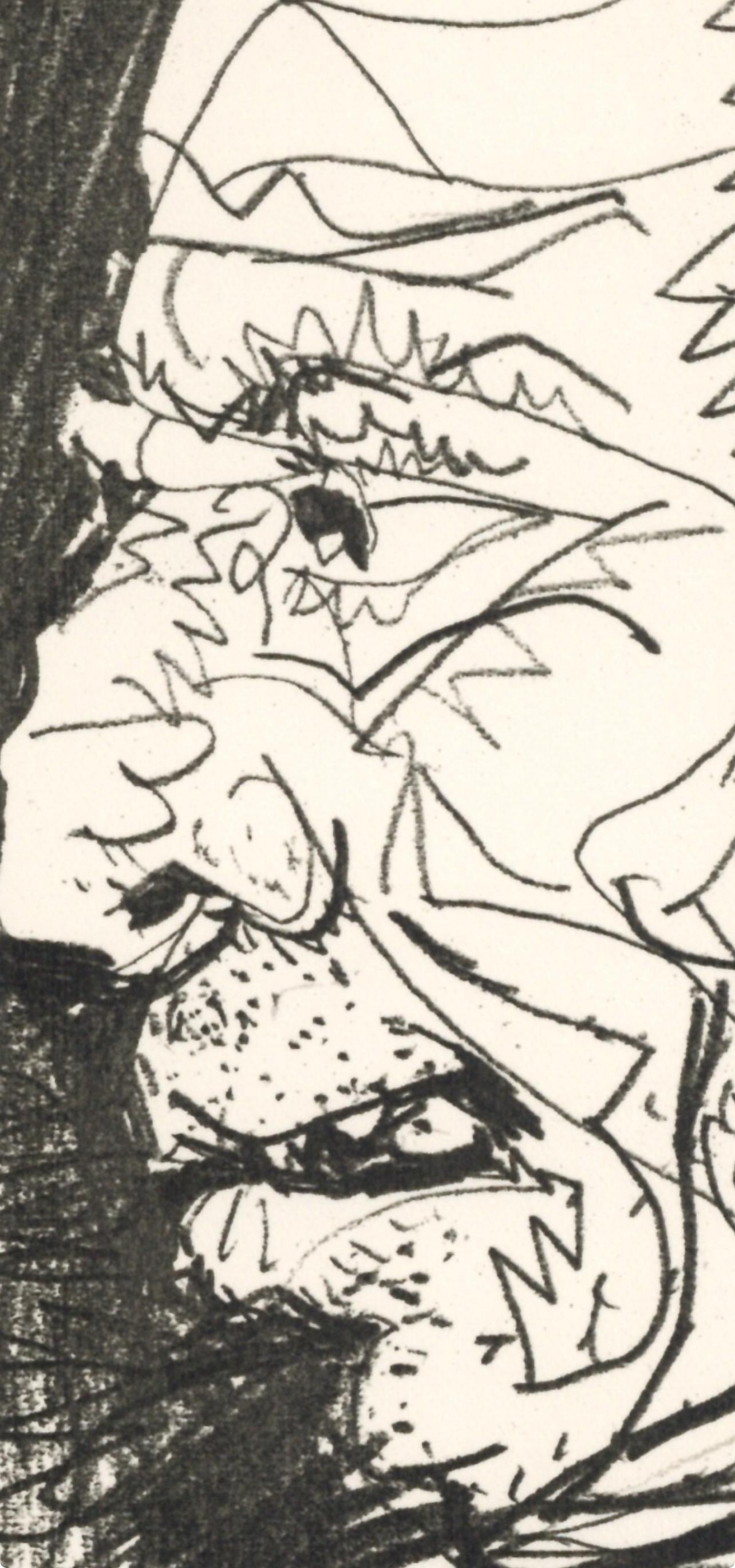 Picasso, Composition (Cramer 148), Le Goût du Bonheur (after) - Beige Figurative Print by Pablo Picasso