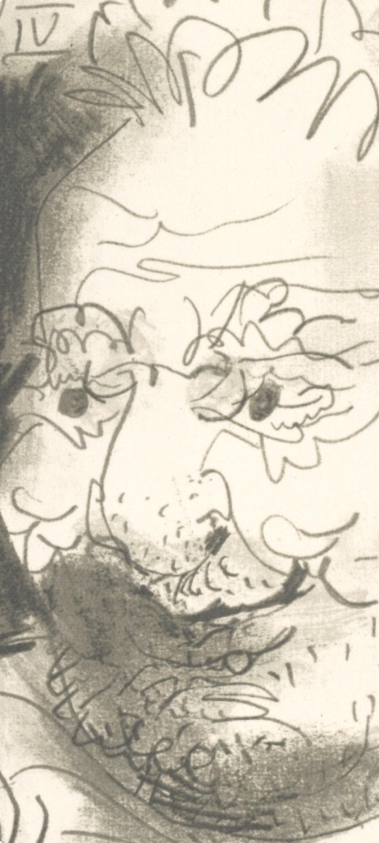 Picasso, Composition (Cramer 148), Le Goût du Bonheur (after) - Beige Figurative Print by Pablo Picasso