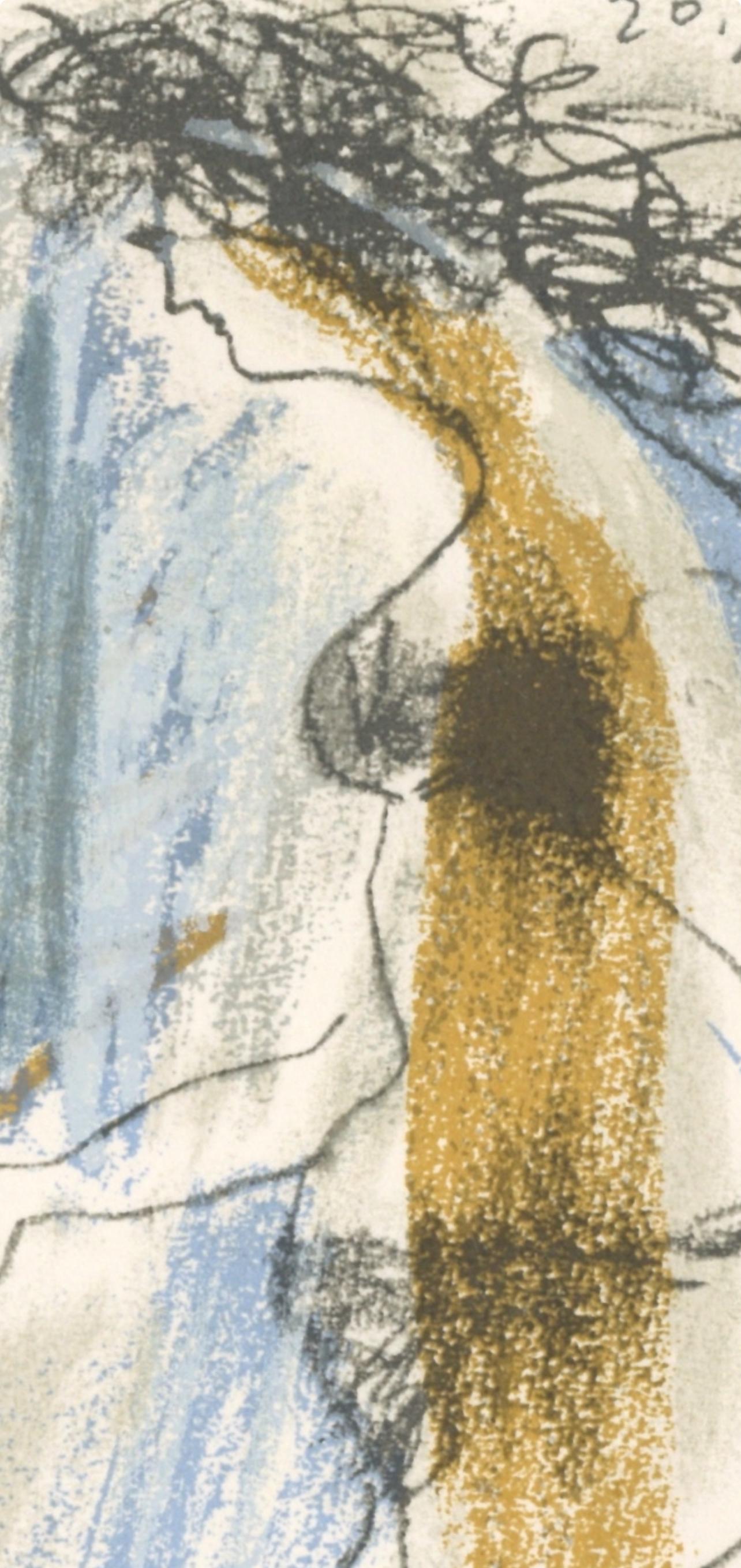 Picasso, Composition (Cramer 148), Le Goût du Bonheur (d'après) - Gris Figurative Print par Pablo Picasso