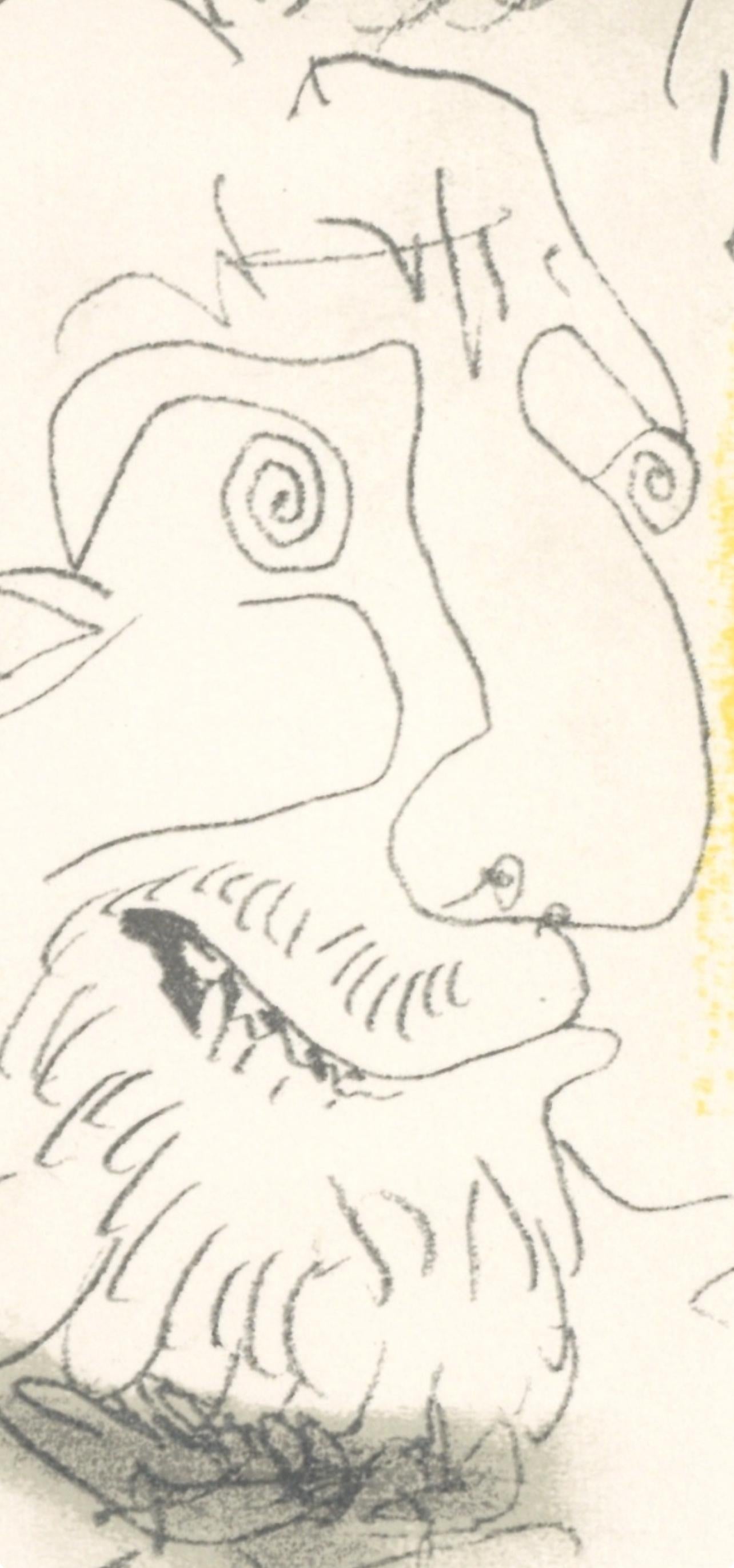 Picasso, Komposition (Cramer 148), Le Goût du Bonheur (nach) (Weiß), Figurative Print, von Pablo Picasso