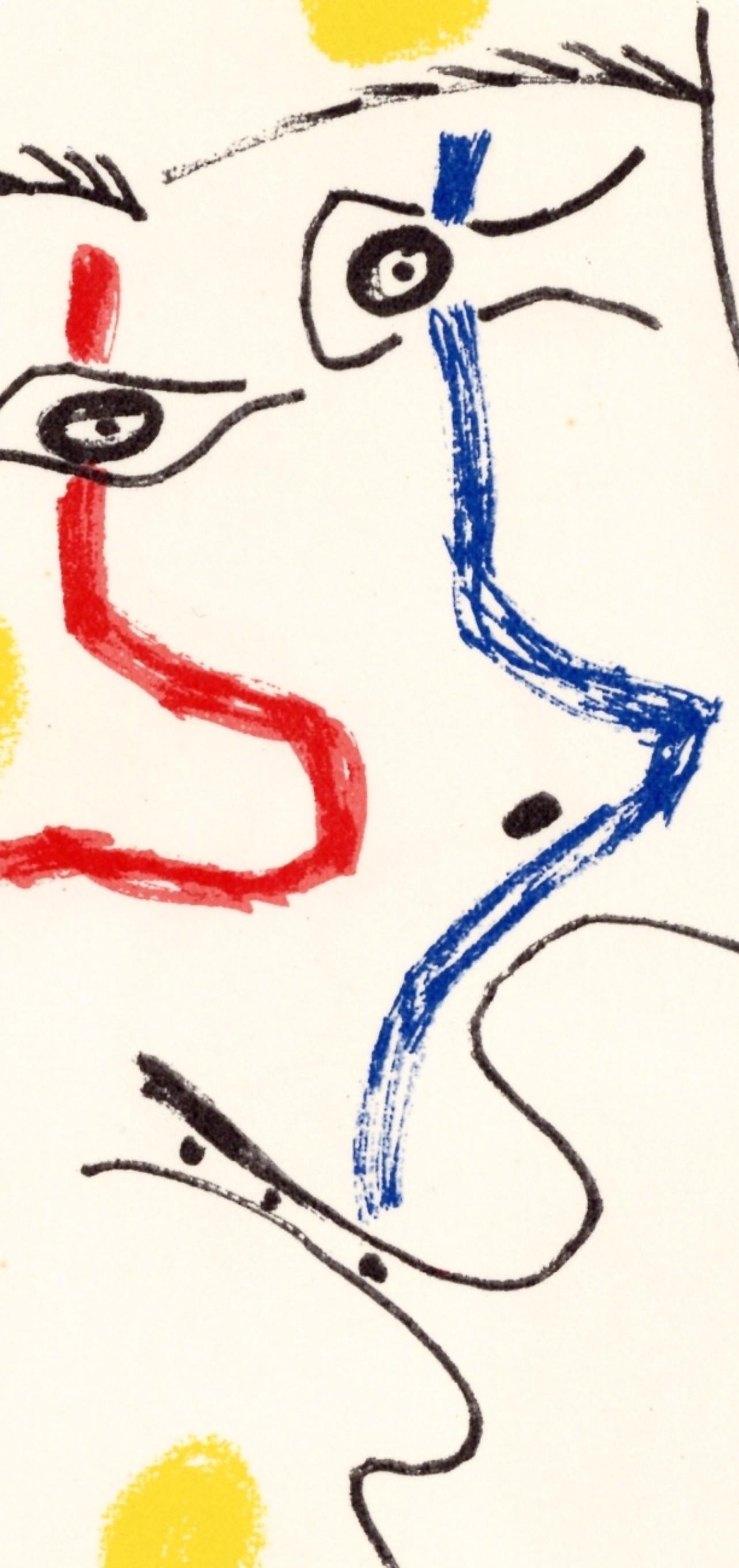 Picasso, Composizione (Cramer 148), Le Goût du Bonheur (dopo) - Figurative Print Bianco di Pablo Picasso