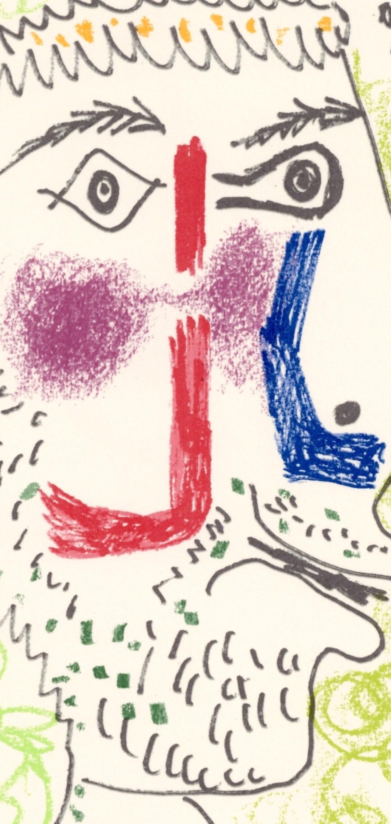 Picasso, Composition (Cramer 148), Le Goût du Bonheur (d'après) - Blanc Landscape Print par Pablo Picasso