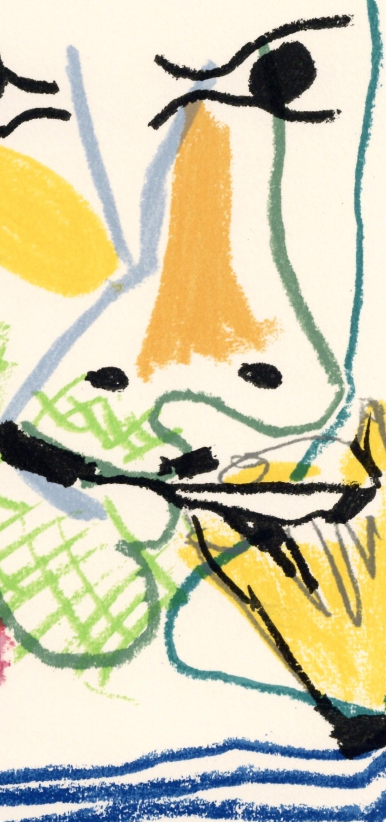 Picasso, Composizione (Cramer 148), Le Goût du Bonheur (dopo) - Landscape Print Bianco di Pablo Picasso