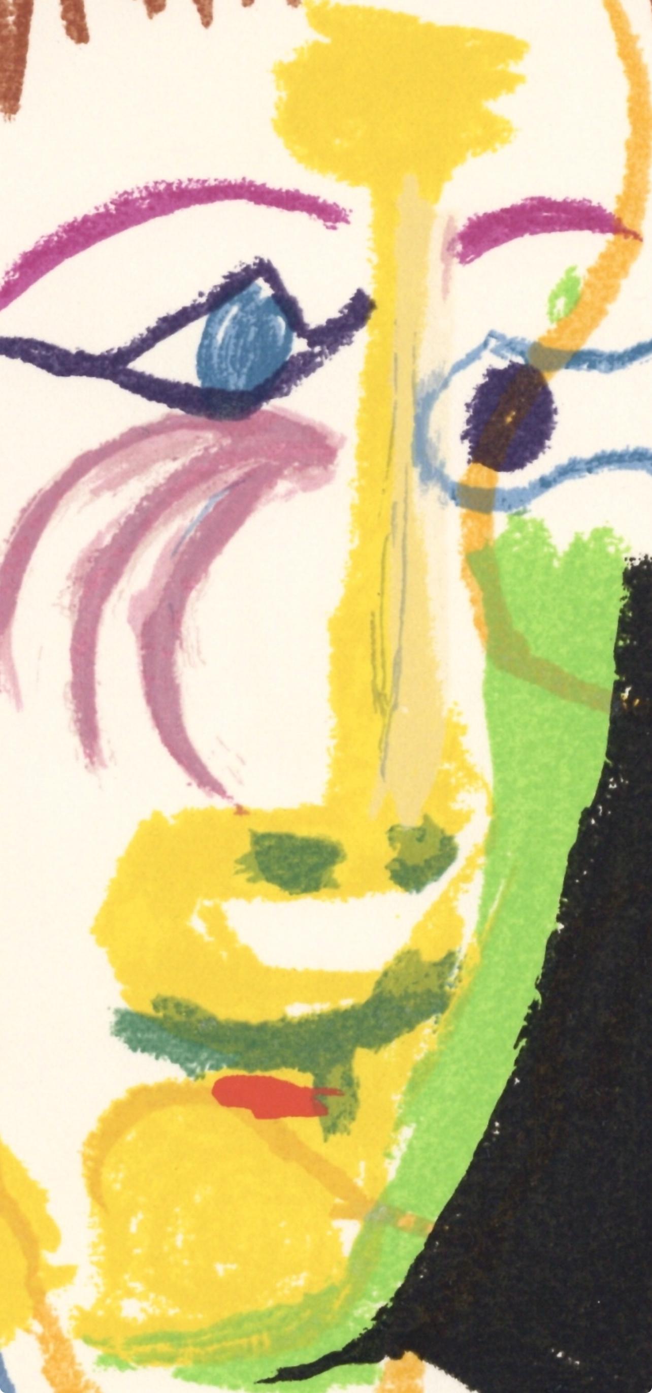 Picasso, Komposition (Cramer 148), Le Goût du Bonheur (nach) (Weiß), Figurative Print, von Pablo Picasso