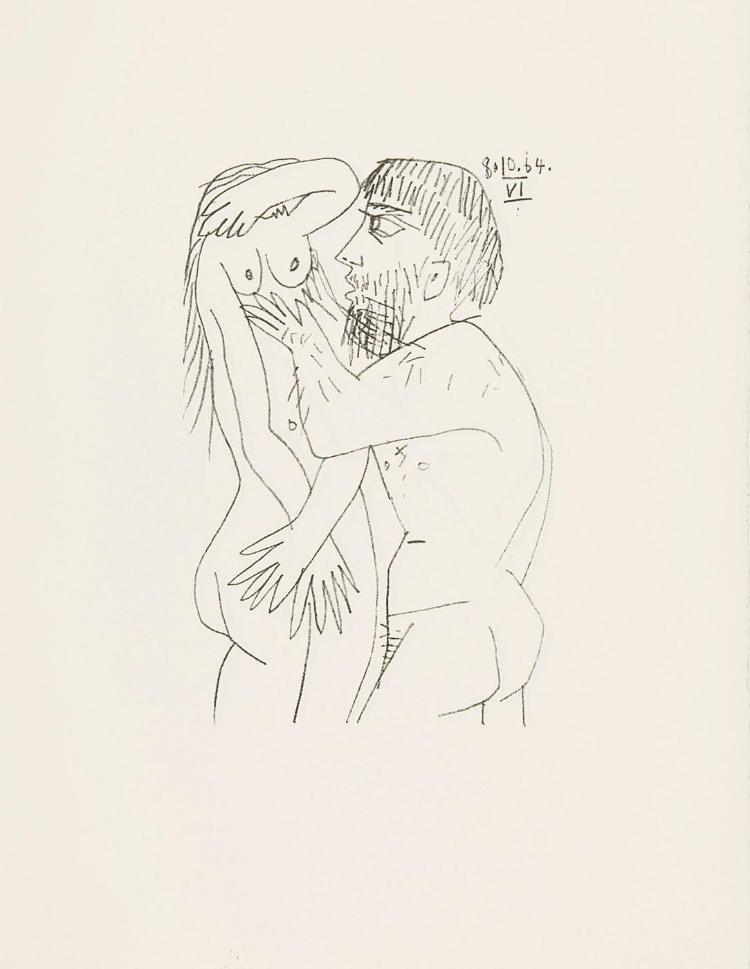 Lithograph and silkscreen with grease crayon, lithographic tusche, lead pencil, charcoal on vélin d'Arches paper. Paper size: 12.8 x 9.84 inches. Inscription: Unsigned and unnumbered, as issued. Catalogue raisonné reference: Goeppert, Sebastian, et