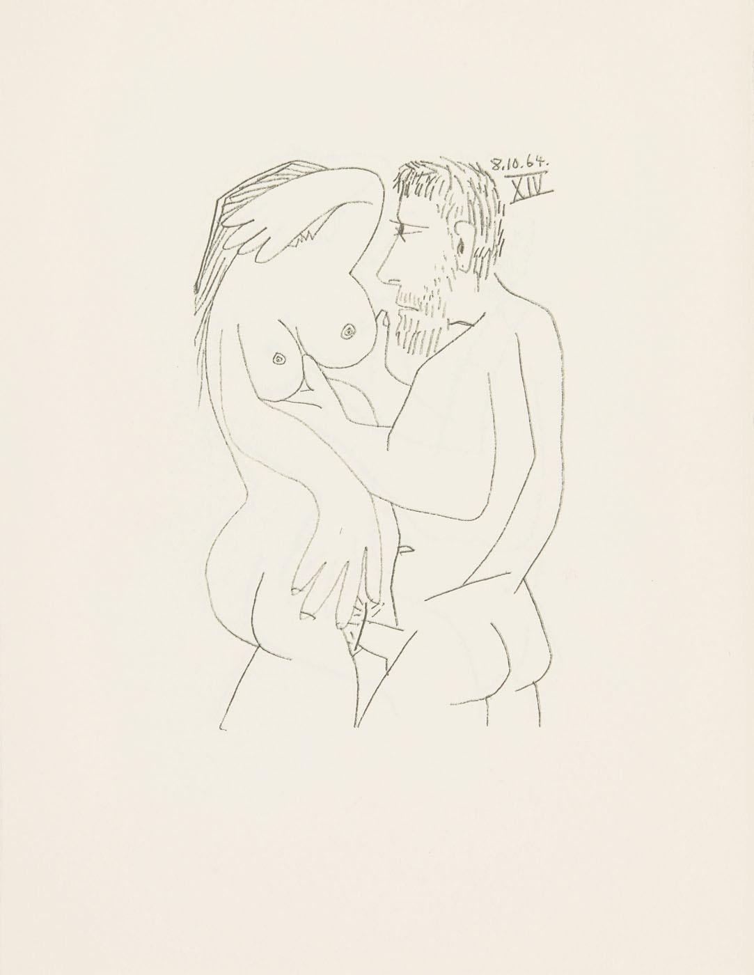 Lithograph and silkscreen with grease crayon, lithographic tusche, lead pencil, charcoal on vélin d'Arches paper. Paper size: 12.8 x 9.84 inches. Inscription: Unsigned and unnumbered, as issued. Catalogue raisonné reference: Goeppert, Sebastian, et