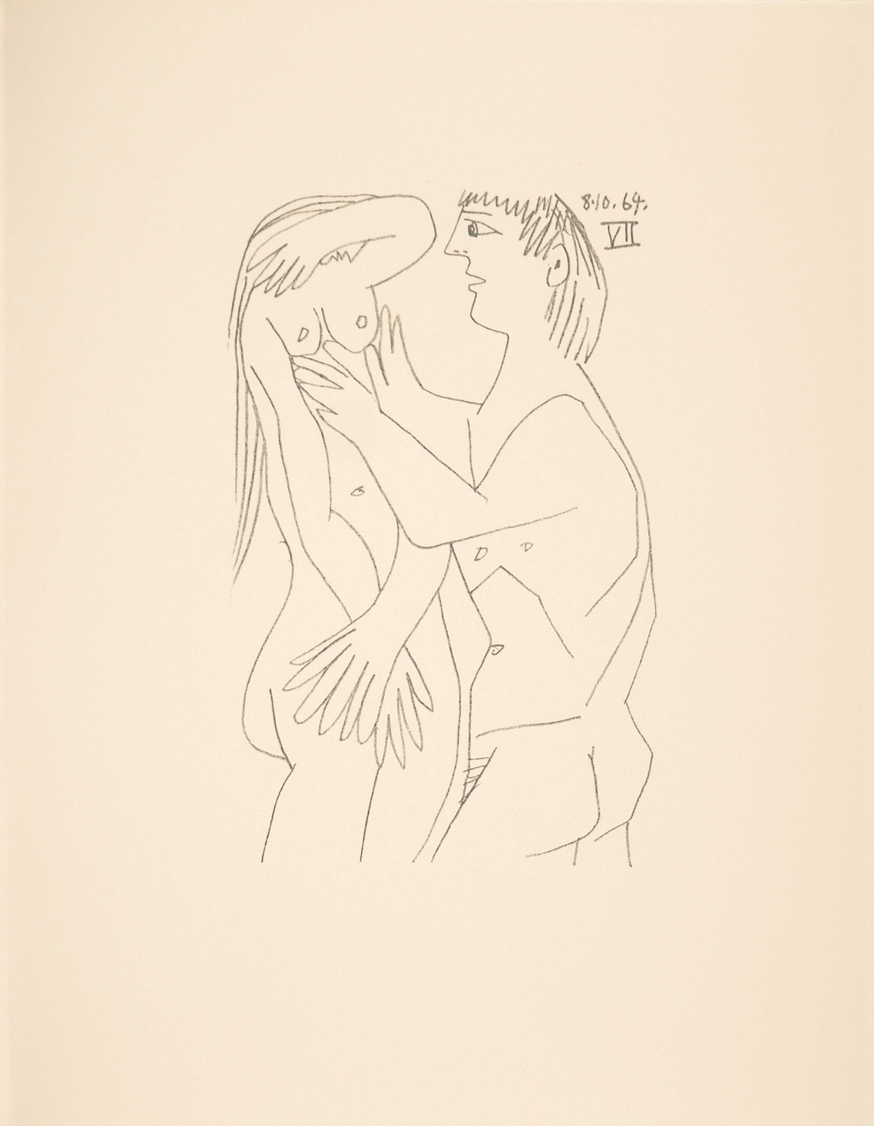Lithograph and silkscreen with grease crayon, lithographic tusche, lead pencil, charcoal on vélin d'Arches paper. Paper size: 12.8 x 9.84 inches. Inscription: Unsigned and unnumbered, as issued. Catalogue raisonné reference: Goeppert, Sebastian, et