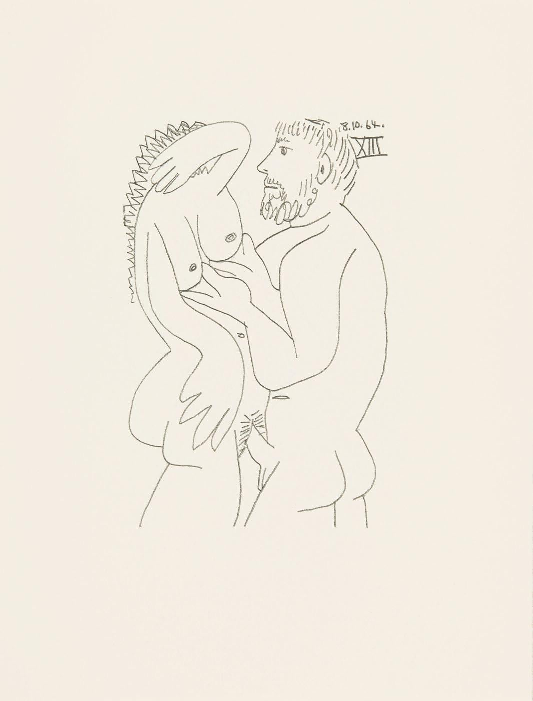 Lithograph and silkscreen with grease crayon, lithographic tusche, lead pencil, charcoal on vélin d'Arches paper. Paper size: 12.8 x 9.84 inches. Inscription: Unsigned and unnumbered, as issued. Catalogue raisonné reference: Goeppert, Sebastian, et