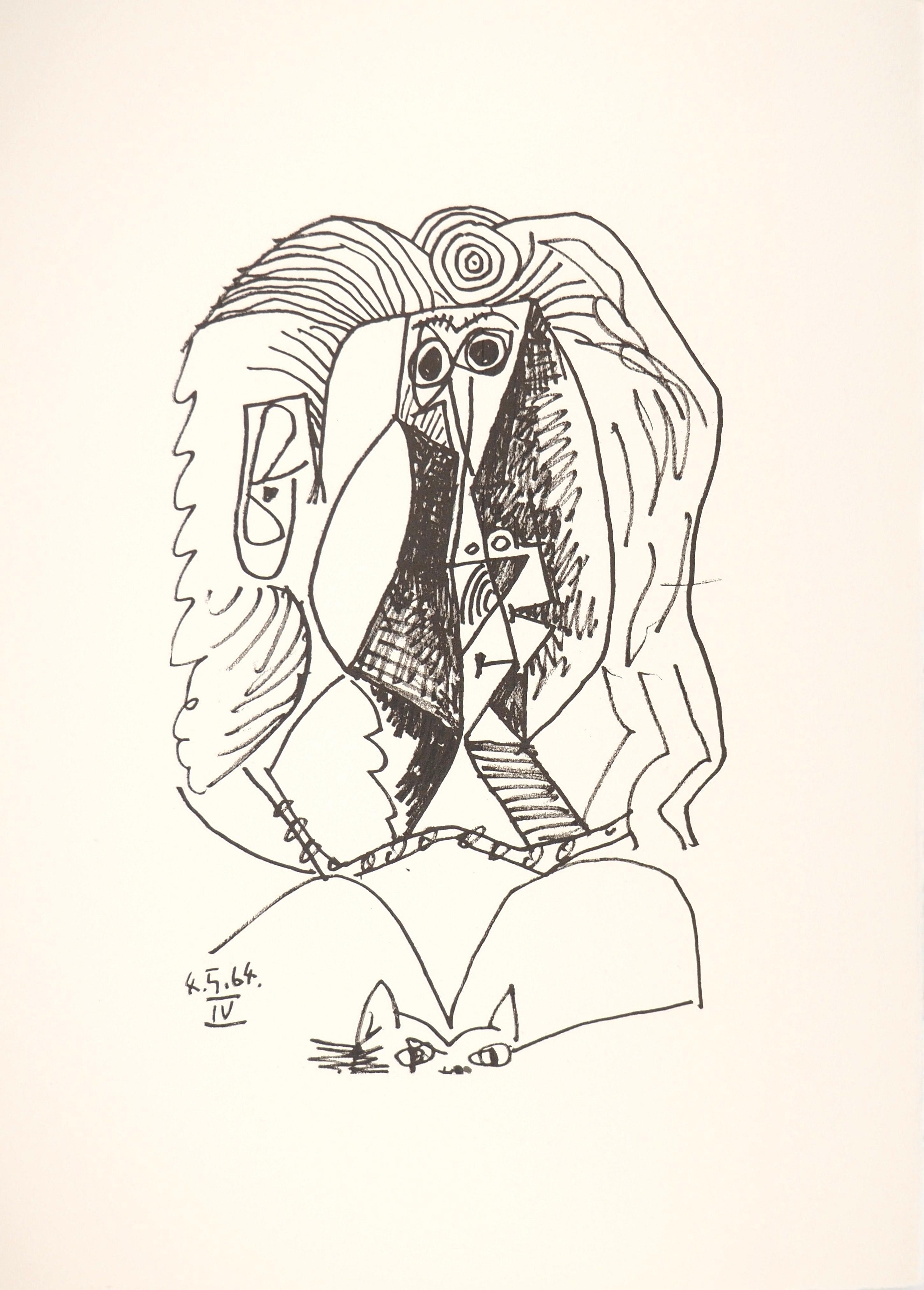 Lithografie und Siebdruck mit Fettkreide, lithografischer Tusche, Bleistift und Kohle auf Vélin d'Arches-Papier. Papierformat: 12,8 x 9,84 Zoll. Beschriftung: Unsigniert und nicht nummeriert, wie ausgegeben. Referenz zum Catalogue raisonné: