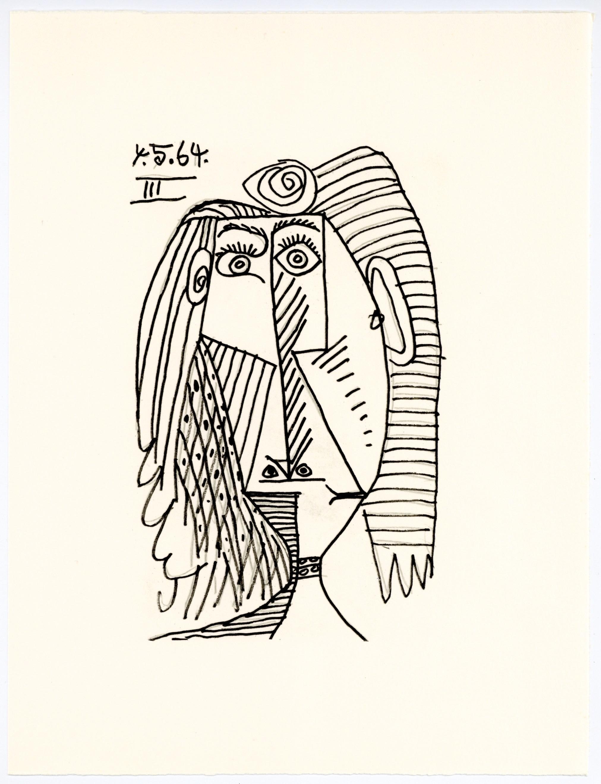 Lithograph and silkscreen with grease crayon, lithographic tusche, lead pencil, charcoal on vélin d'Arches paper. Paper size: 12.8 x 9.84 inches. Inscription: Unsigned and unnumbered, as issued. Catalogue raisonné reference: Goeppert, Sebastian, et