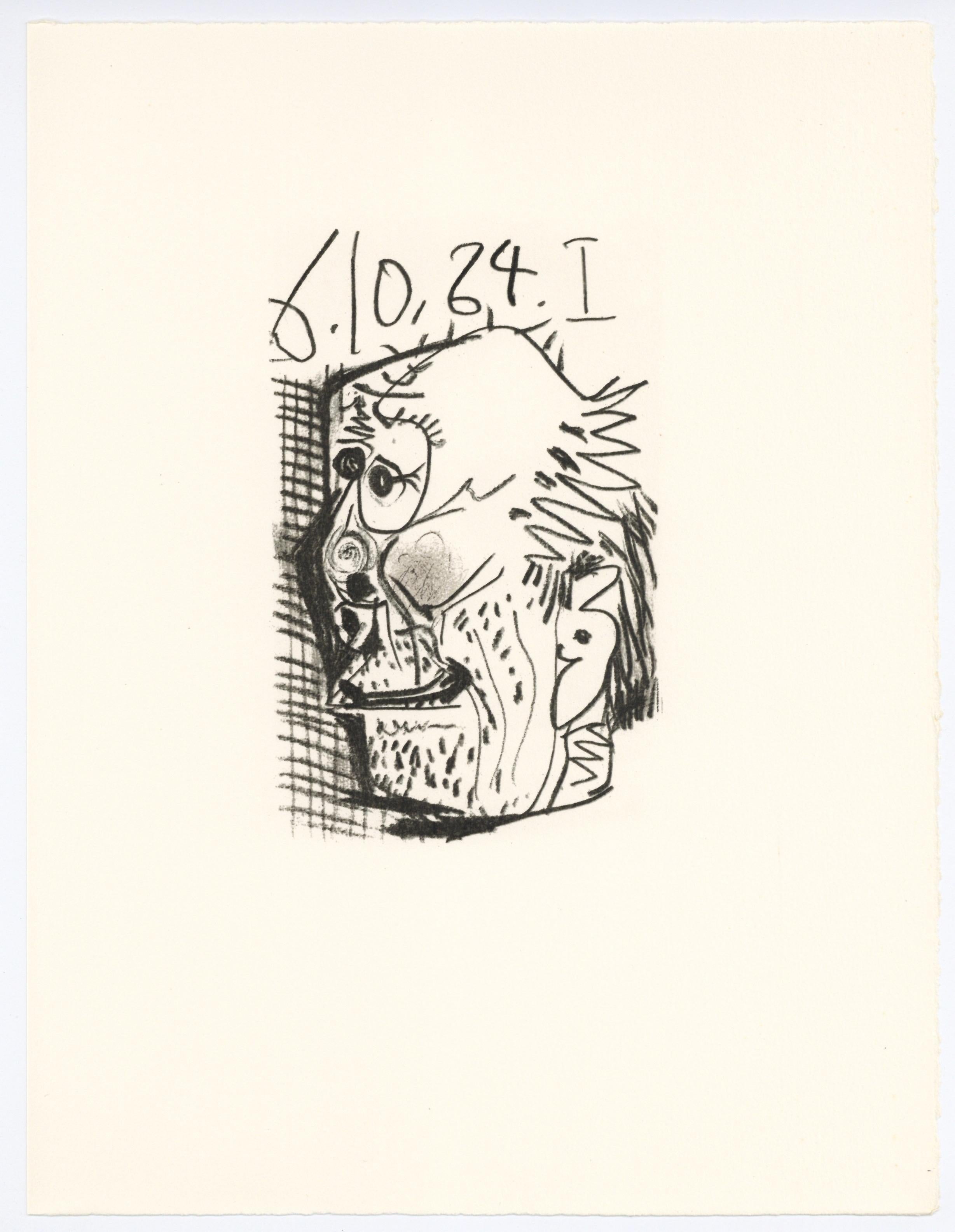 Lithograph and silkscreen with grease crayon, lithographic tusche, lead pencil, charcoal on vélin d'Arches paper. Paper size: 12.8 x 9.84 inches. Inscription: Unsigned and unnumbered, as issued. Catalogue raisonné reference: Goeppert, Sebastian, et