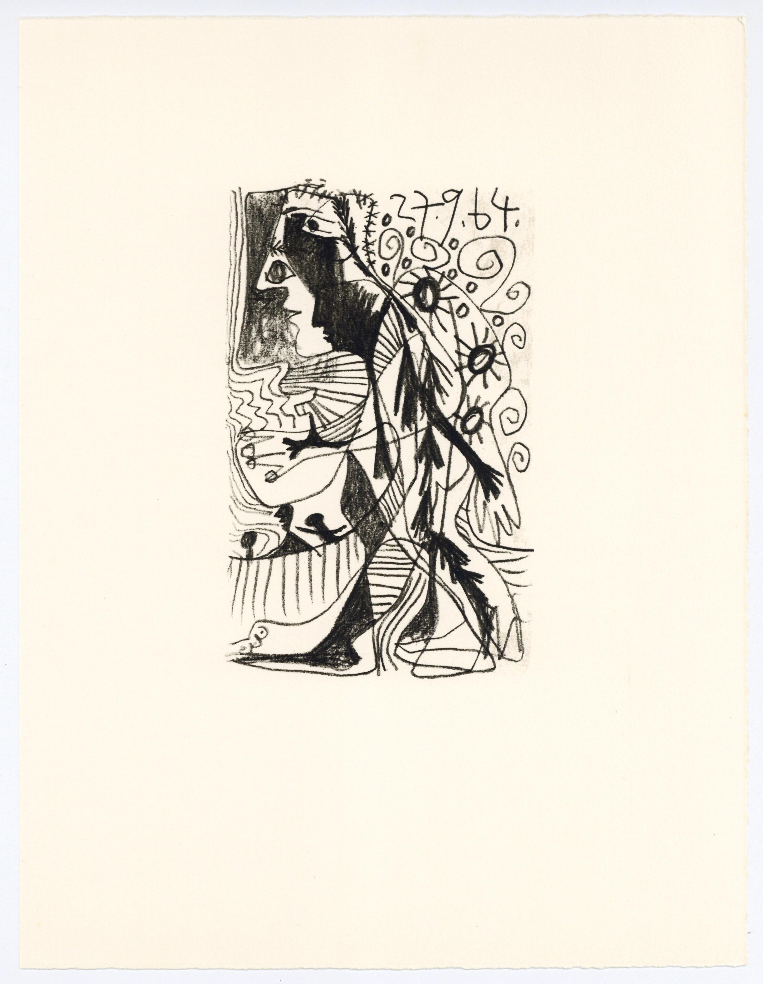 Lithograph and silkscreen with grease crayon, lithographic tusche, lead pencil, charcoal on vélin d'Arches paper. Paper size: 12.8 x 9.84 inches. Inscription: Unsigned and unnumbered, as issued. Catalogue raisonné reference: Goeppert, Sebastian, et