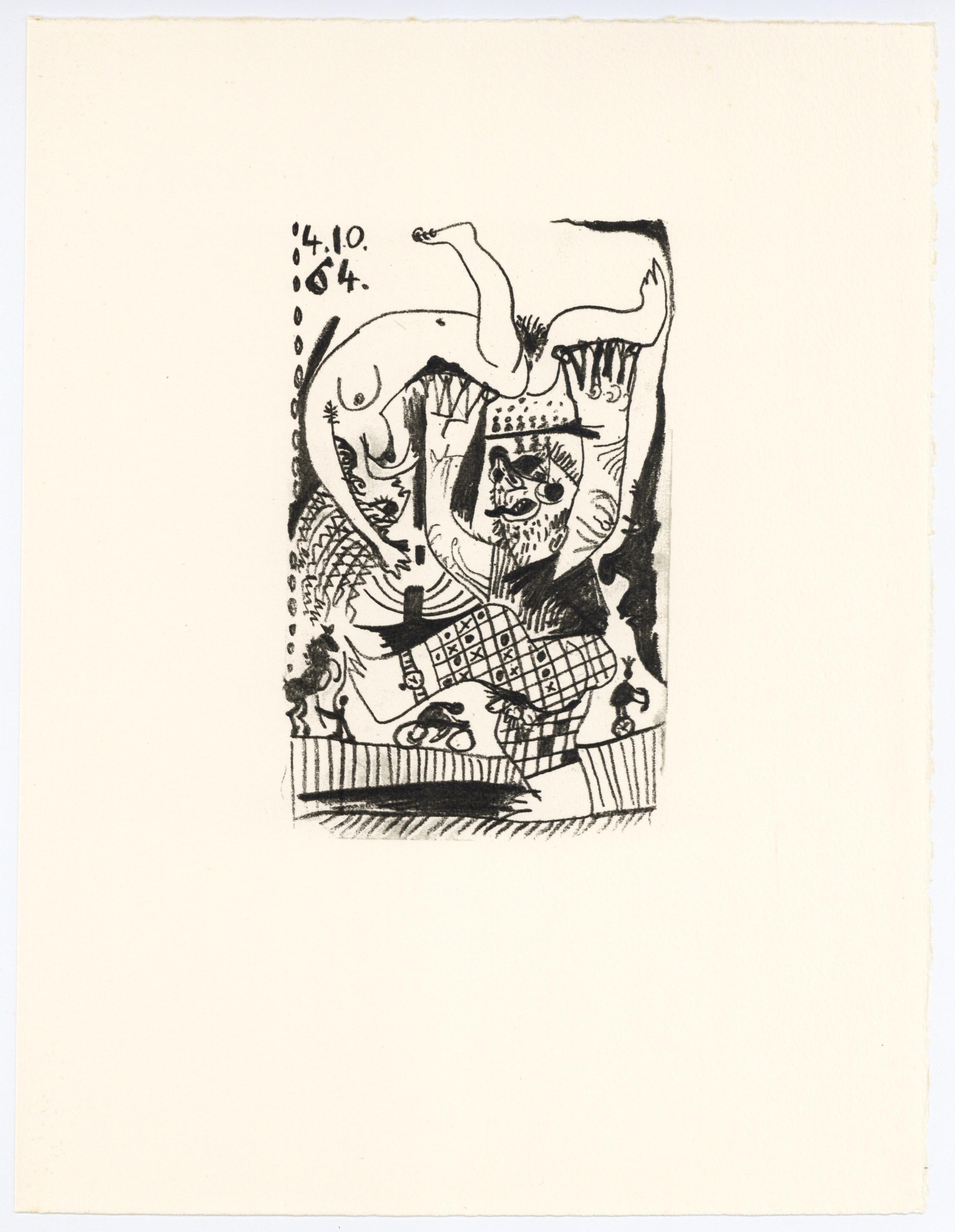 Lithografie und Siebdruck mit Fettkreide, lithografischer Tusche, Bleistift und Kohle auf Vélin d'Arches-Papier. Papierformat: 12,8 x 9,84 Zoll. Beschriftung: Unsigniert und nicht nummeriert, wie ausgegeben. Referenz zum Catalogue raisonné: