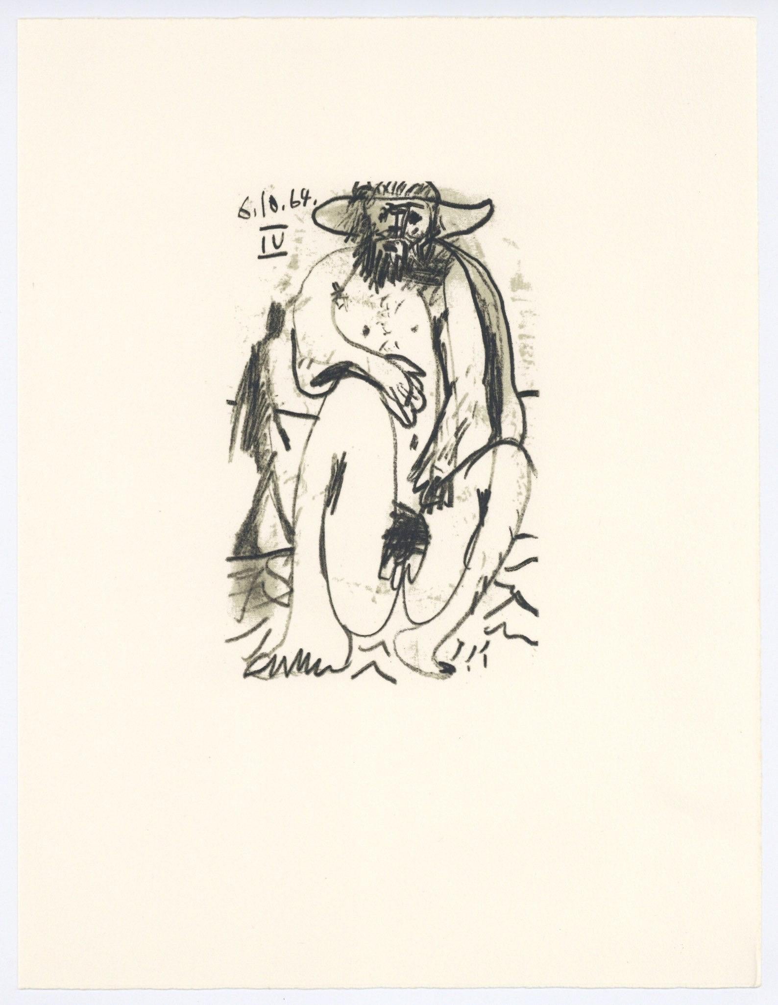 Lithograph and silkscreen with grease crayon, lithographic tusche, lead pencil, charcoal on vélin d'Arches paper. Paper size: 12.8 x 9.84 inches. Inscription: Unsigned and unnumbered, as issued. Catalogue raisonné reference: Goeppert, Sebastian, et