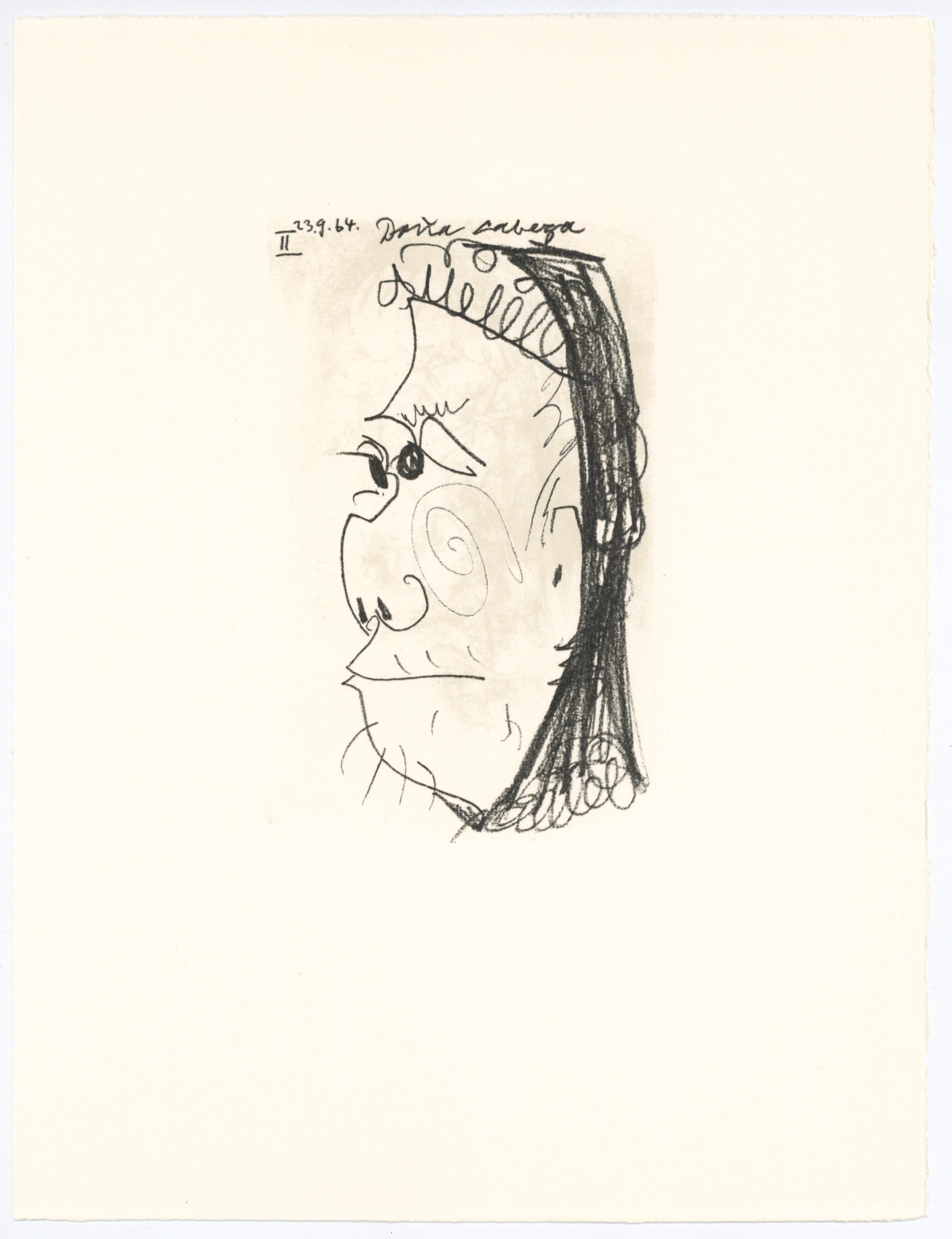 Lithograph and silkscreen with grease crayon, lithographic tusche, lead pencil, charcoal on vélin d'Arches paper. Paper size: 12.8 x 9.84 inches. Inscription: Unsigned and unnumbered, as issued. Catalogue raisonné reference: Goeppert, Sebastian, et
