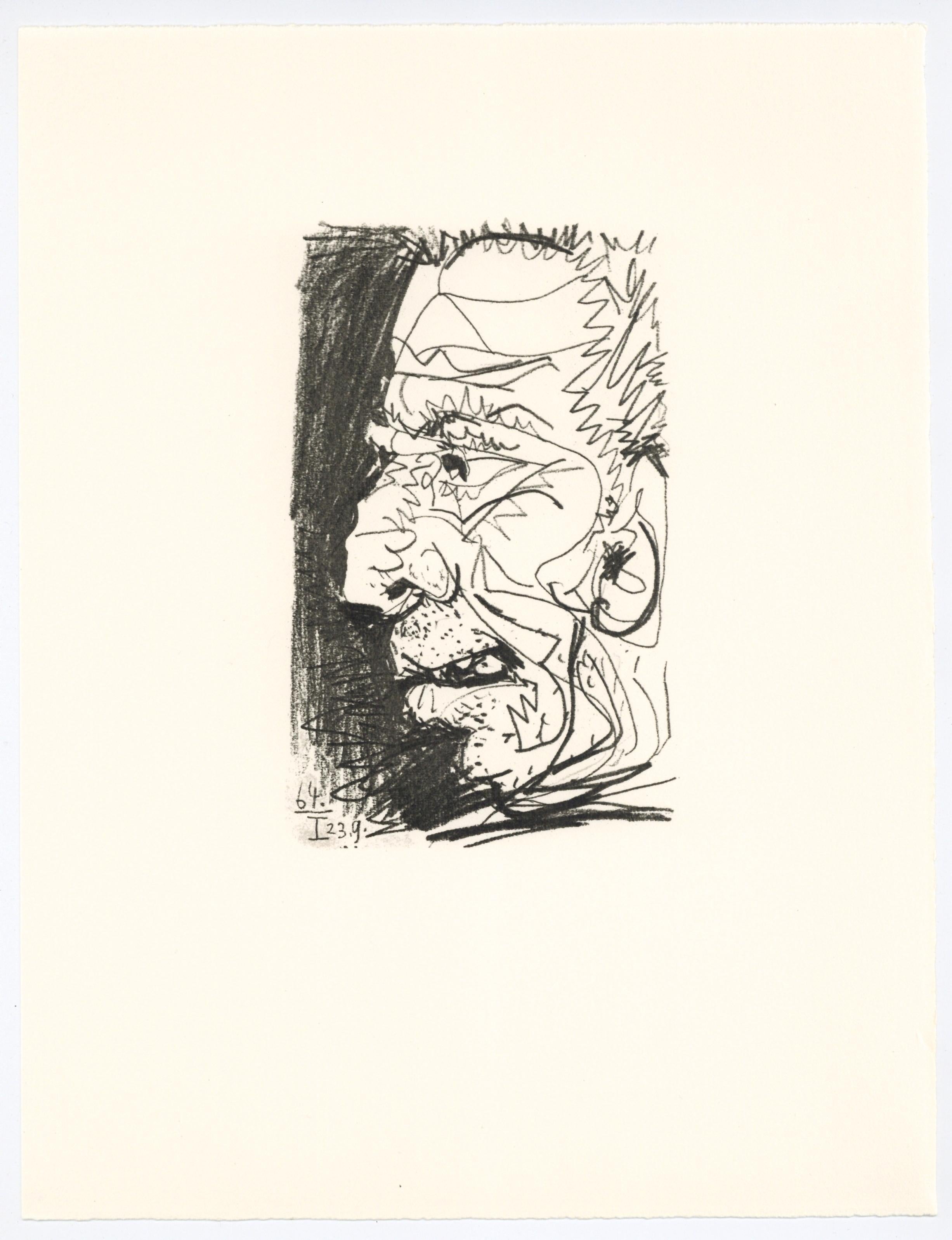 Lithograph and silkscreen with grease crayon, lithographic tusche, lead pencil, charcoal on vélin d'Arches paper. Paper size: 12.8 x 9.84 inches. Inscription: Unsigned and unnumbered, as issued. Catalogue raisonné reference: Goeppert, Sebastian, et