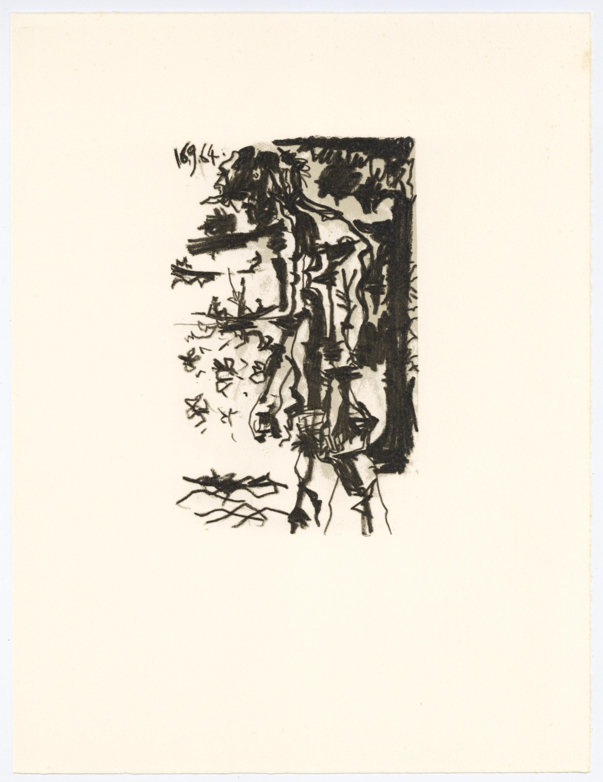 Lithograph and silkscreen with grease crayon, lithographic tusche, lead pencil, charcoal on vélin d'Arches paper. Paper size: 12.8 x 9.84 inches. Inscription: Unsigned and unnumbered, as issued. Catalogue raisonné reference: Goeppert, Sebastian, et