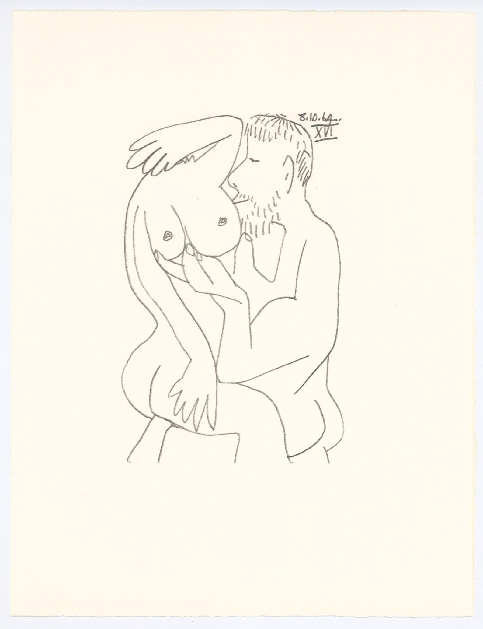 Lithograph and silkscreen with grease crayon, lithographic tusche, lead pencil, charcoal on vélin d'Arches paper. Paper size: 12.8 x 9.84 inches. Inscription: Unsigned and unnumbered, as issued. Catalogue raisonné reference: Goeppert, Sebastian, et