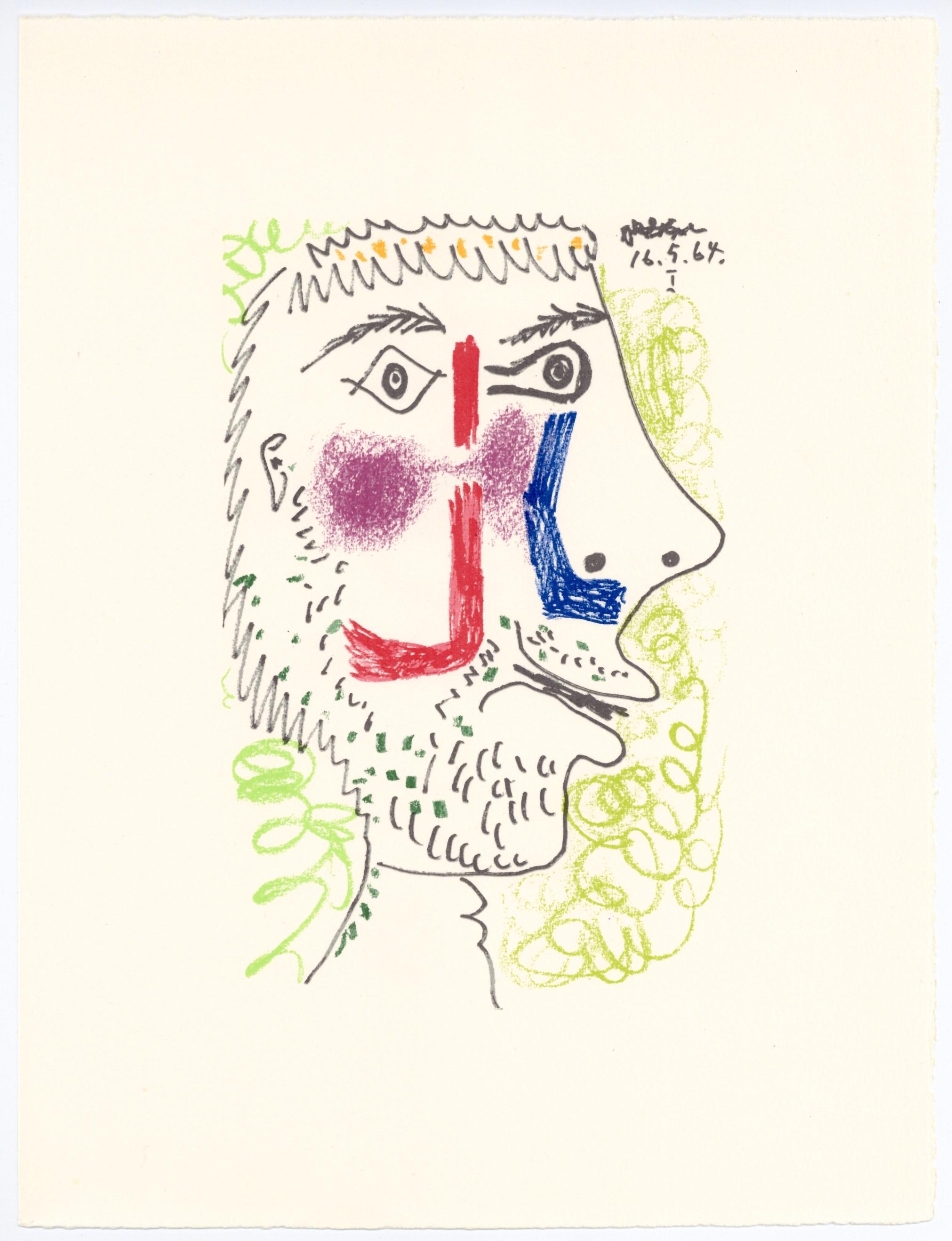 Lithographie et sérigraphie avec crayon gras, tusche lithographique, mine de plomb, fusain sur papier vélin d'Arches. Taille du papier : 12,8 x 9,84 pouces. Inscription : Non signé et non numéroté, tel que publié. Catalogue raisonné de référence :