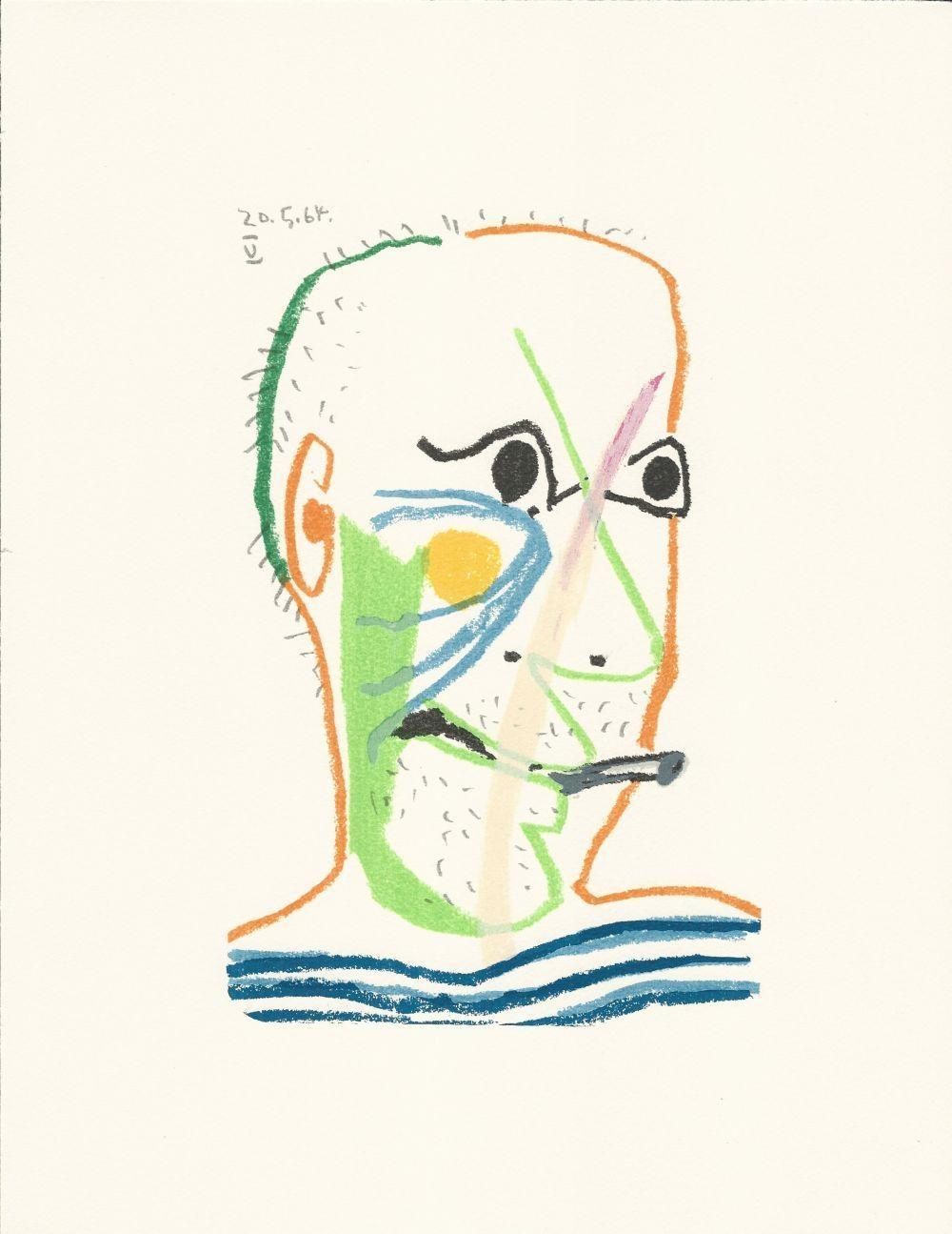 Lithograph and silkscreen with grease crayon, lithographic tusche, lead pencil, charcoal on vélin d'Arches paper. Paper size: 12.8 x 9.84 inches. Inscription: Unsigned and unnumbered, as issued. Catalogue raisonné reference: Goeppert, Sebastian, et
