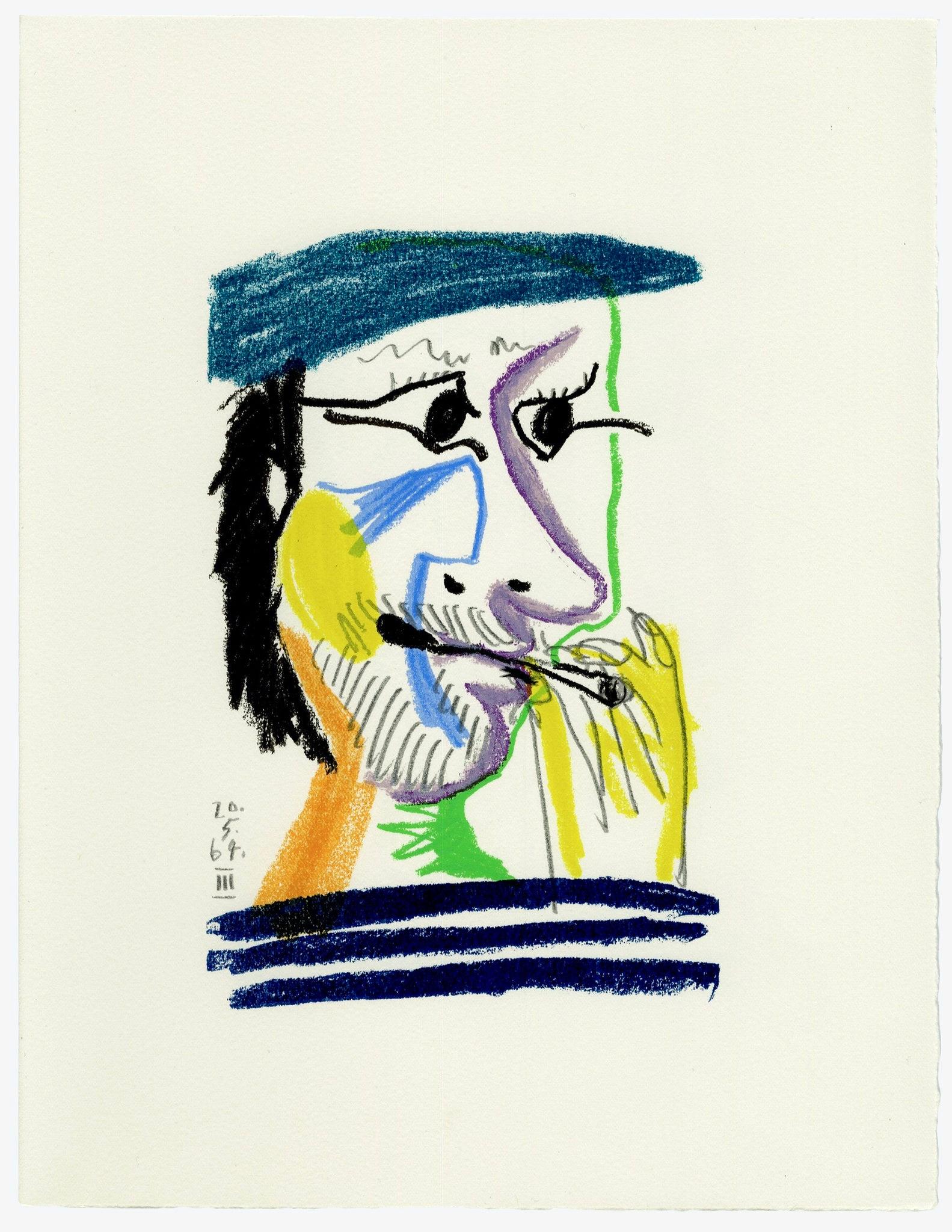 Lithograph and silkscreen with grease crayon, lithographic tusche, lead pencil, charcoal on vélin d'Arches paper. Paper size: 12.8 x 9.84 inches. Inscription: Unsigned and unnumbered, as issued. Catalogue raisonné reference: Goeppert, Sebastian, et