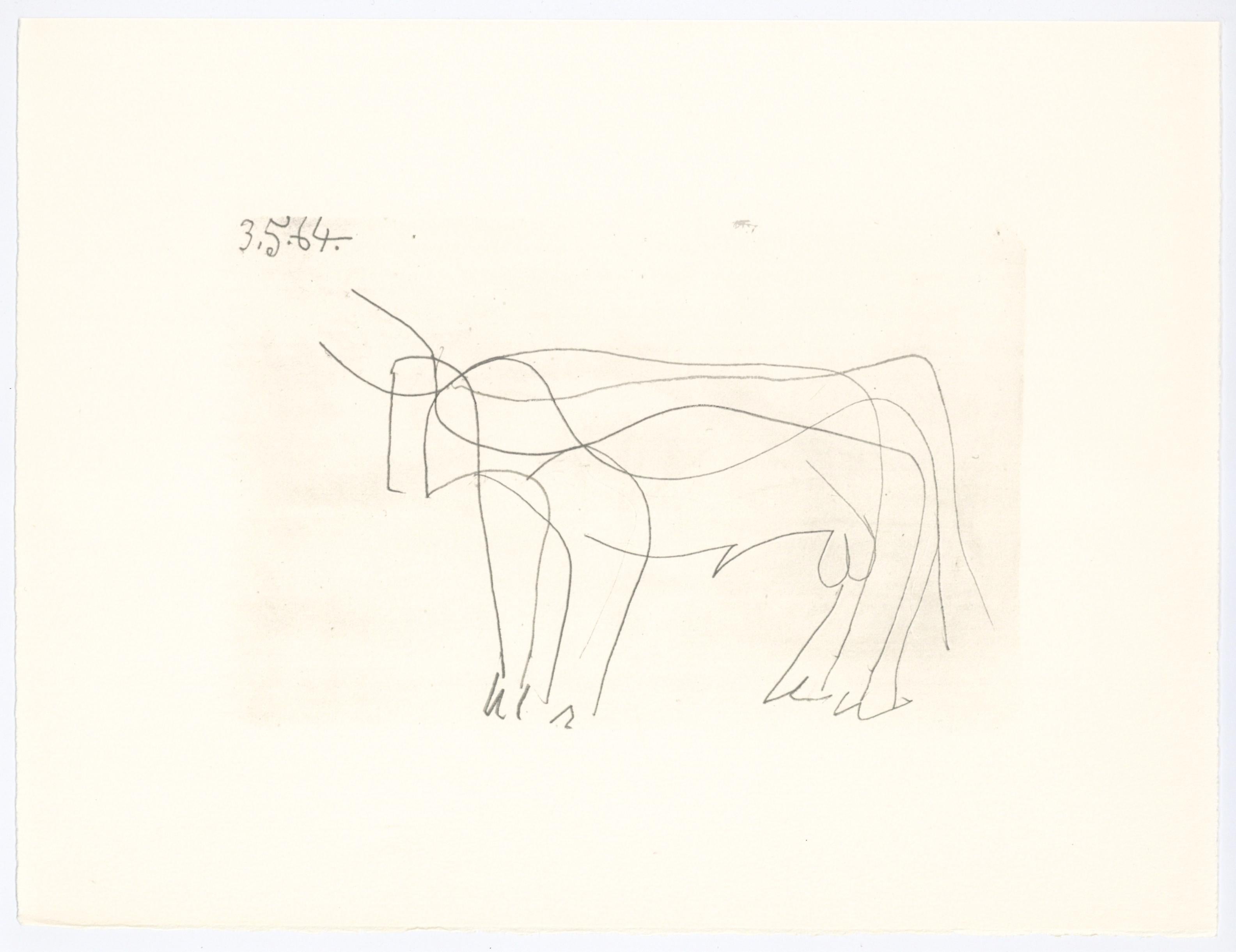 Lithografie und Siebdruck mit Fettkreide, lithografischer Tusche, Bleistift und Kohle auf Vélin d'Arches-Papier. Papierformat: 9,84 x 12,8 Zoll. Beschriftung: Unsigniert und nicht nummeriert, wie ausgegeben. Referenz zum Catalogue raisonné: